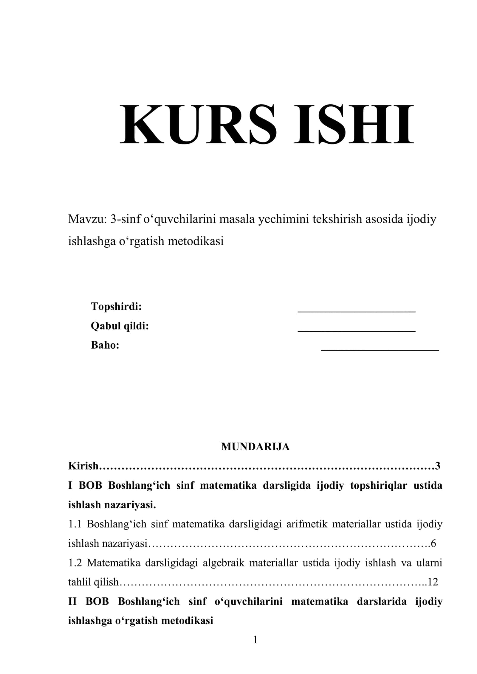 3-sinf o‘quvchilarini matematika darslarida ijodiy ishlashga o‘rgatish metodikasi 1