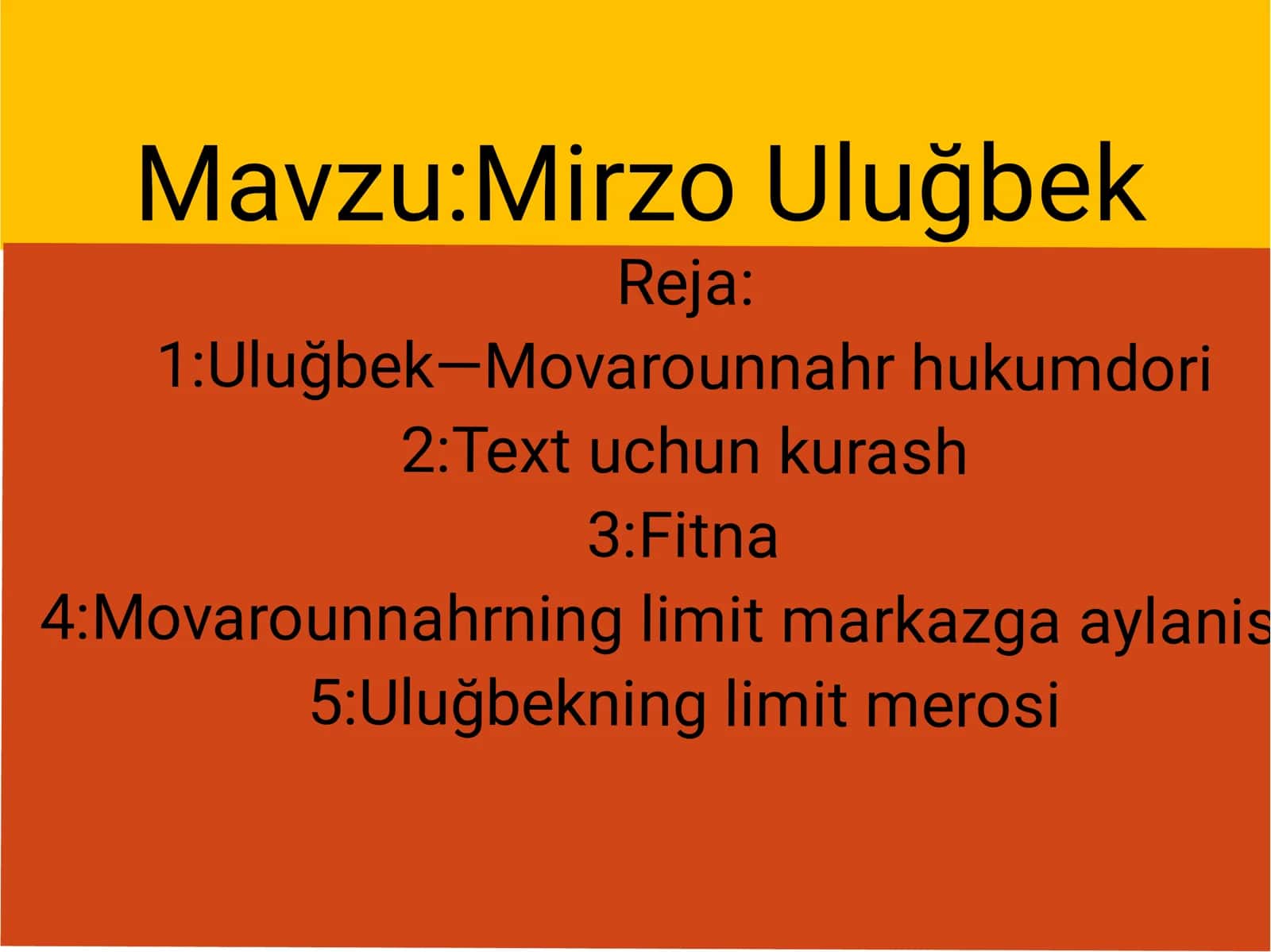 Mirzo Uluğbek 1