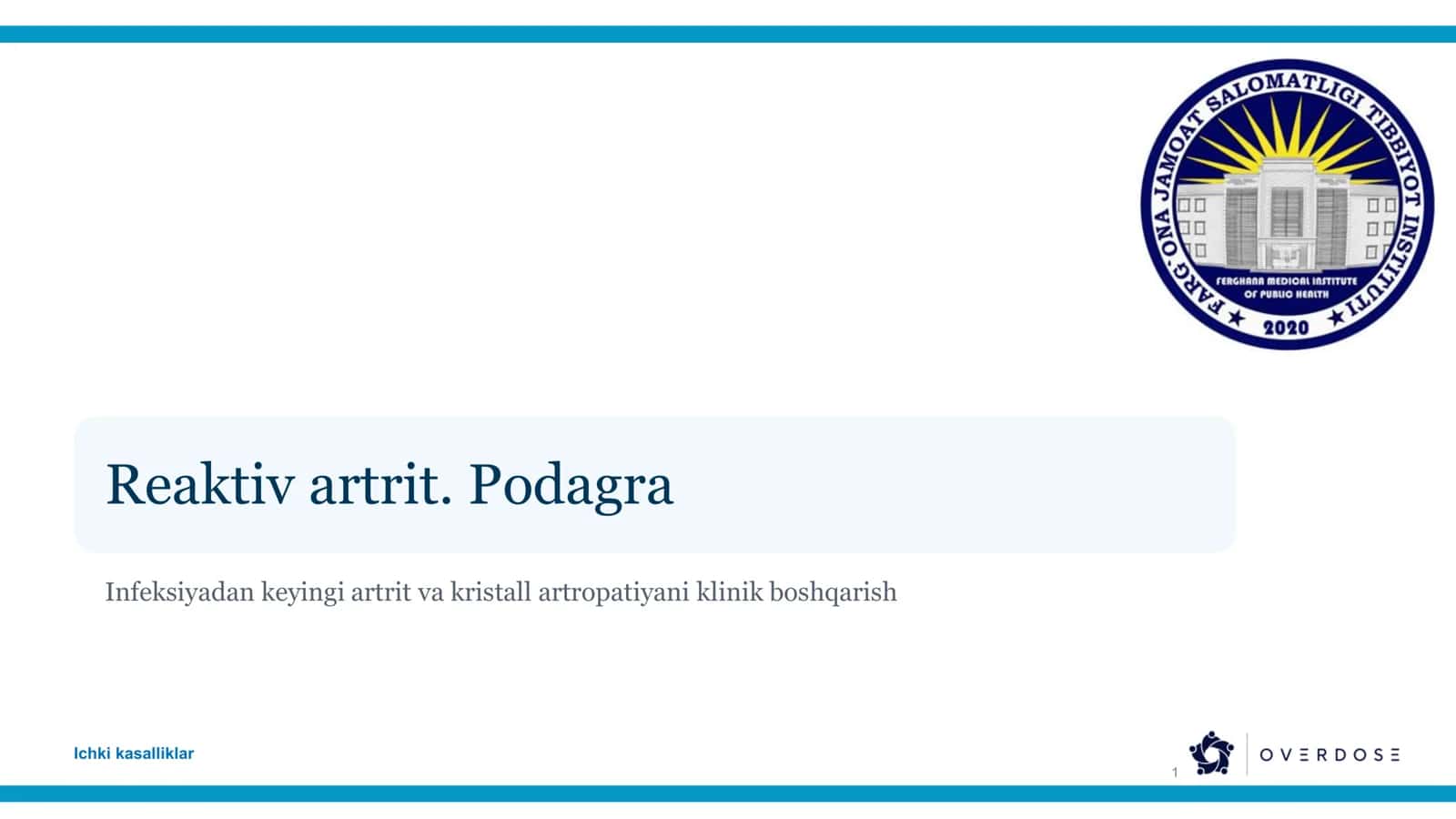 Reaktiv artrit 1