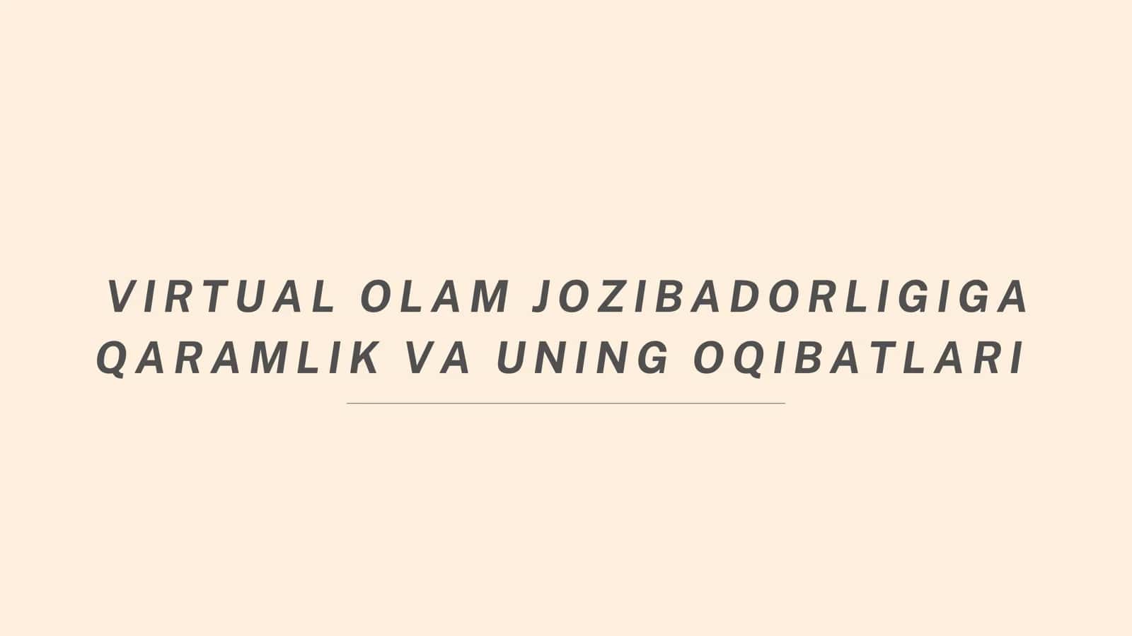 Virtual olam 1