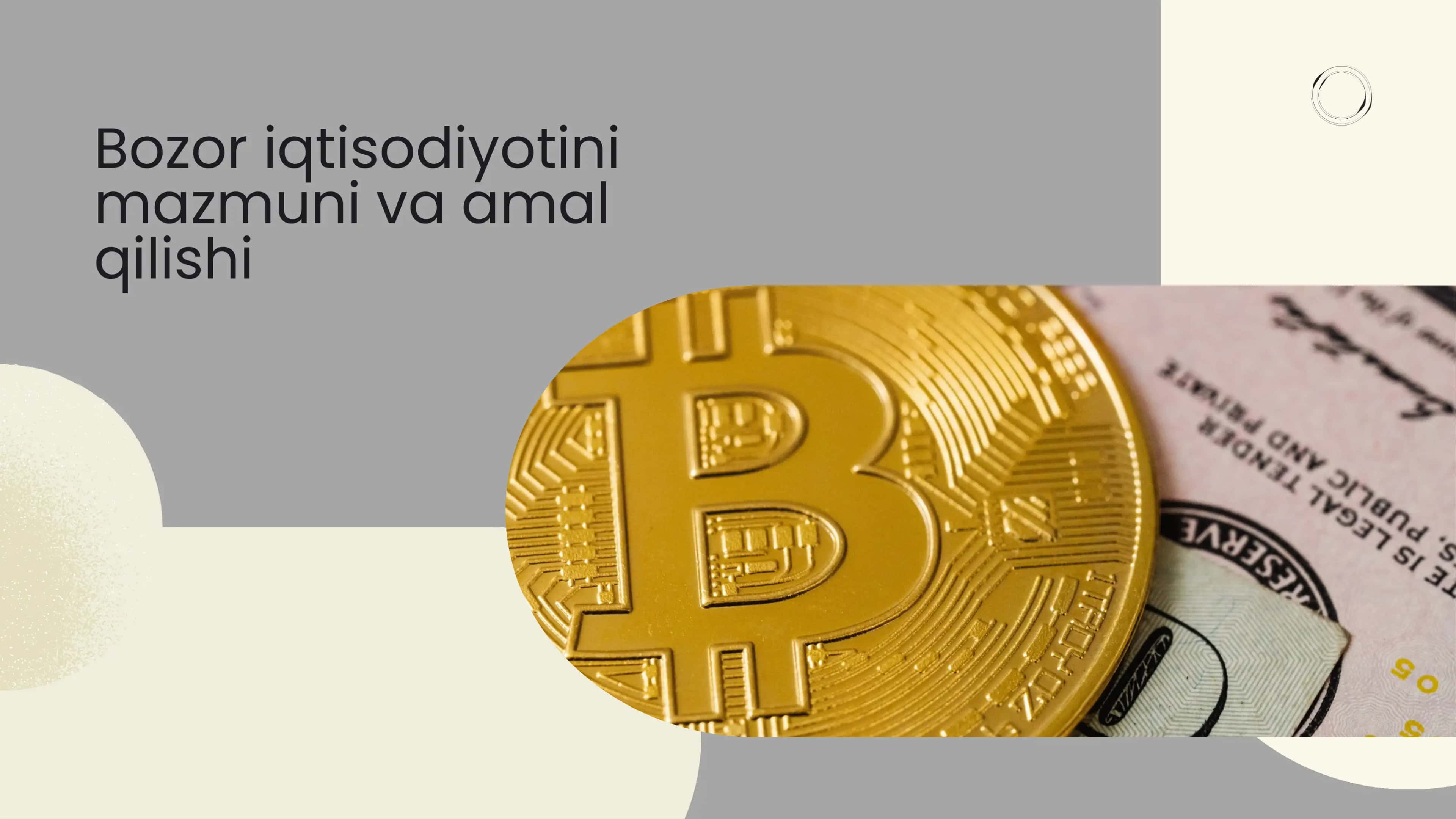 Bozor iqtisodiyotini 1