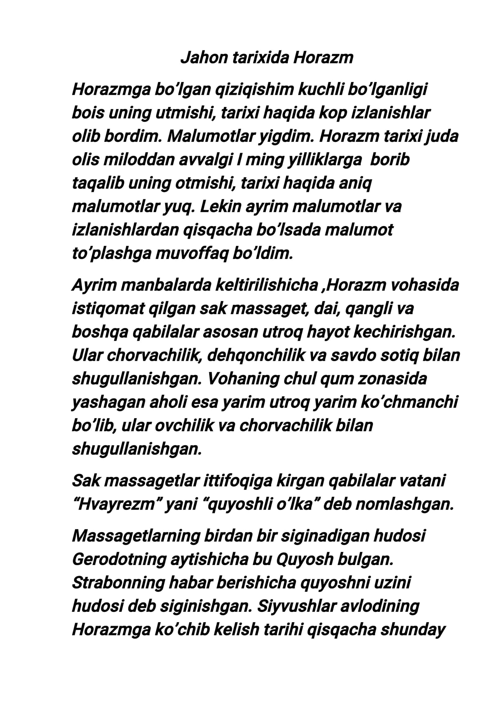 Xorazm tarixi 1