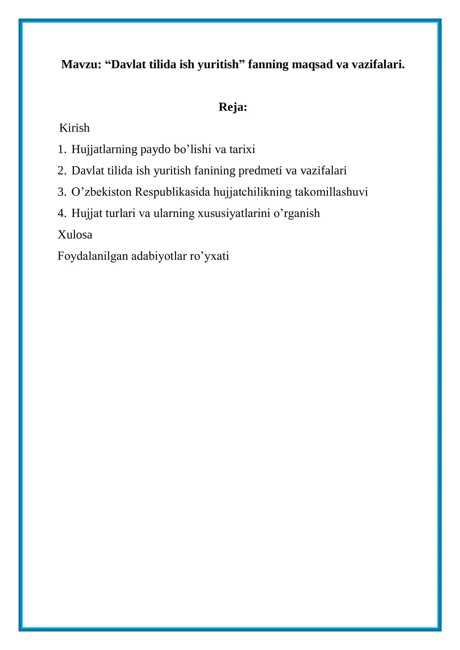 Davlat tilida ish yuritish 1