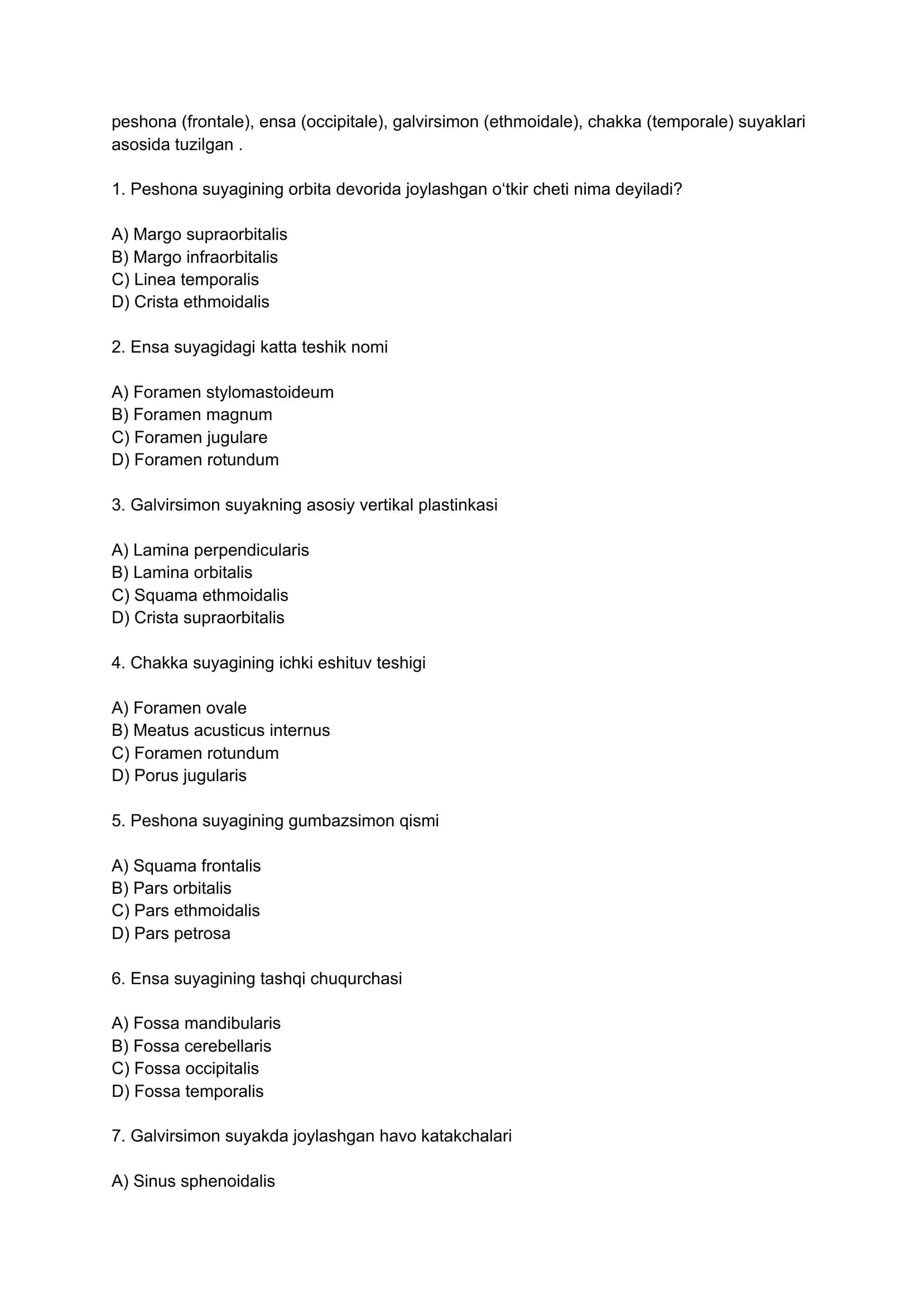 anatomiyadan test 1