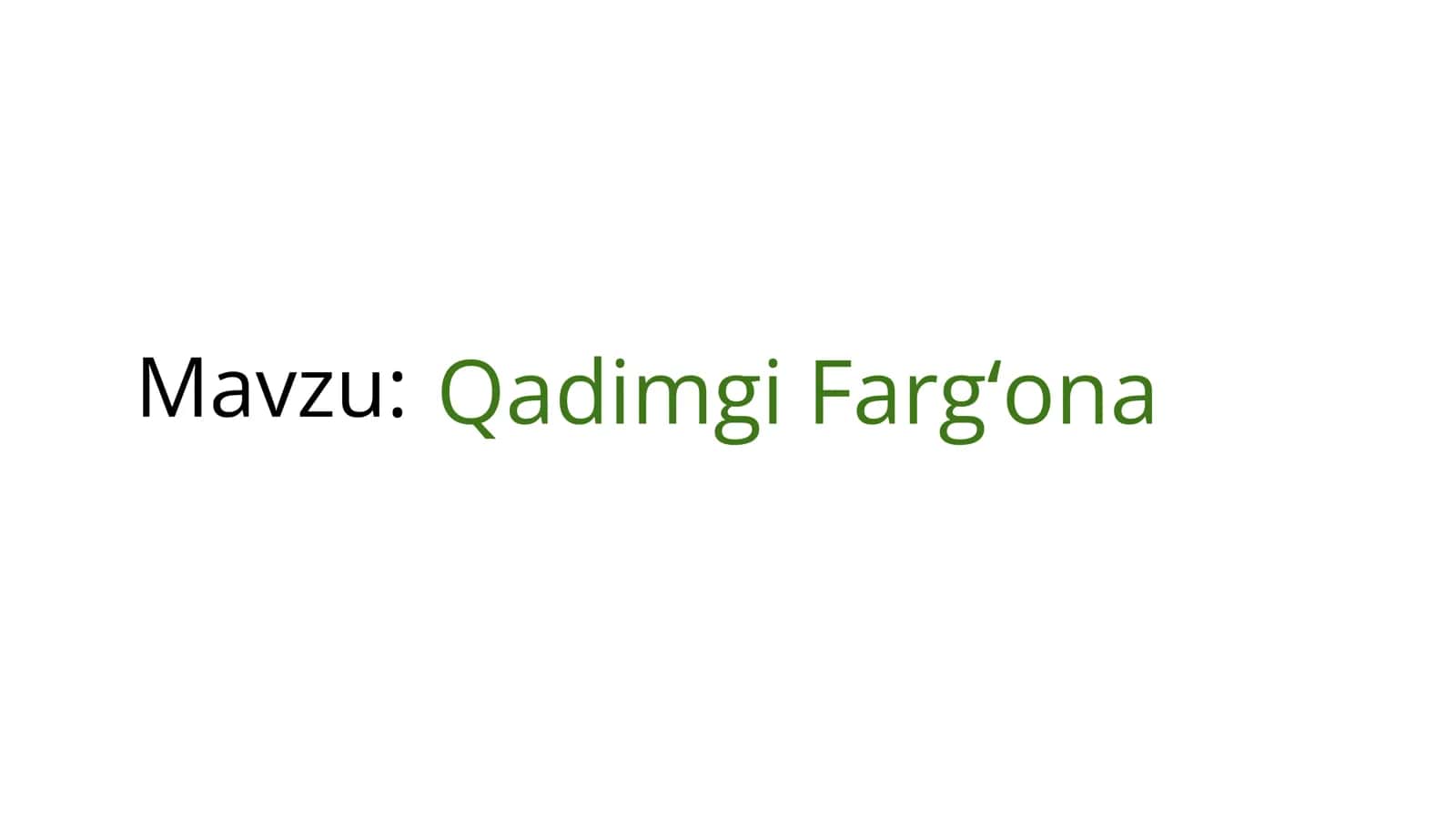 qadimgi Fargʻona 1