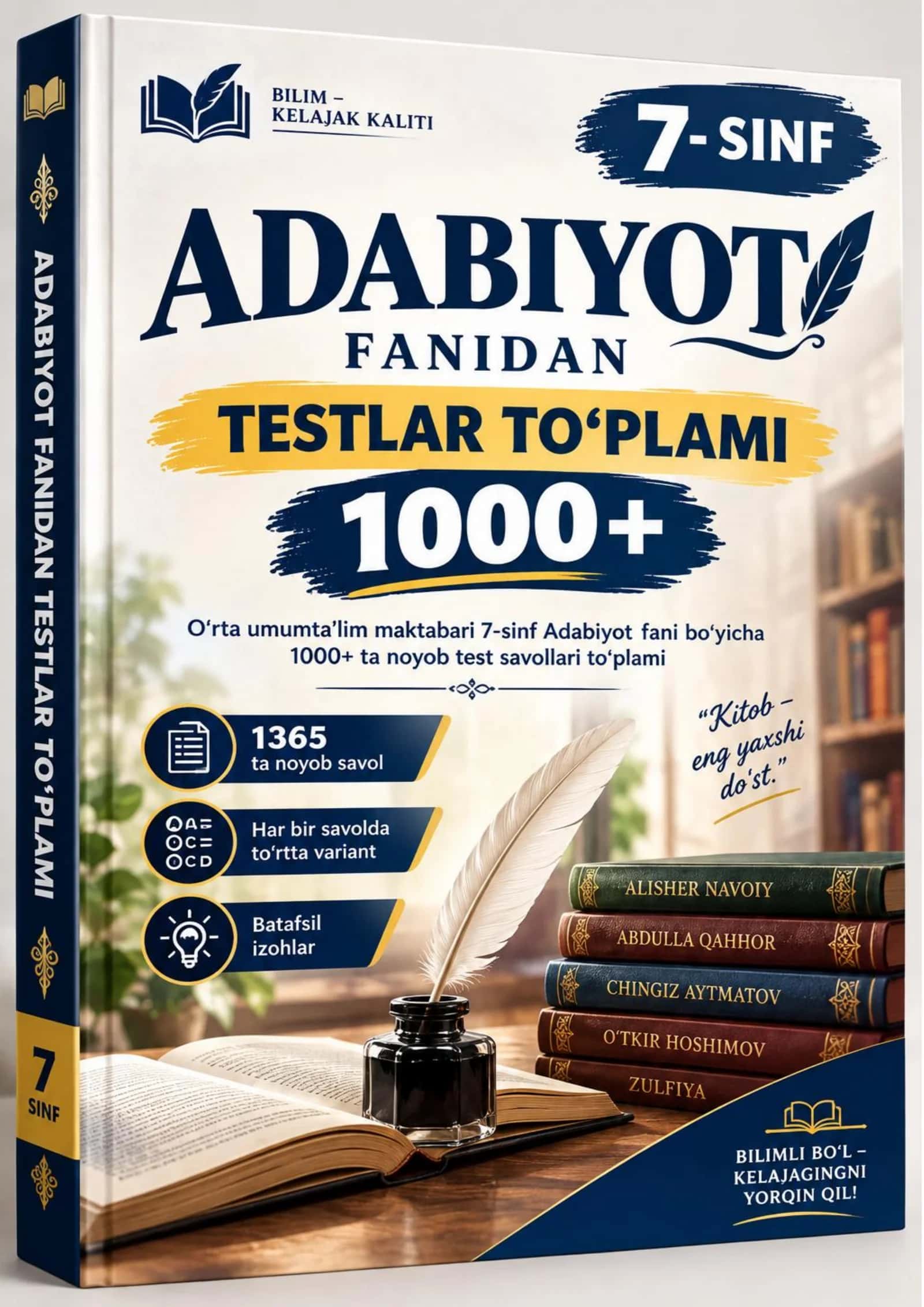7-sinf Adabiyot fanidan testlar to'plami 1000+ 1