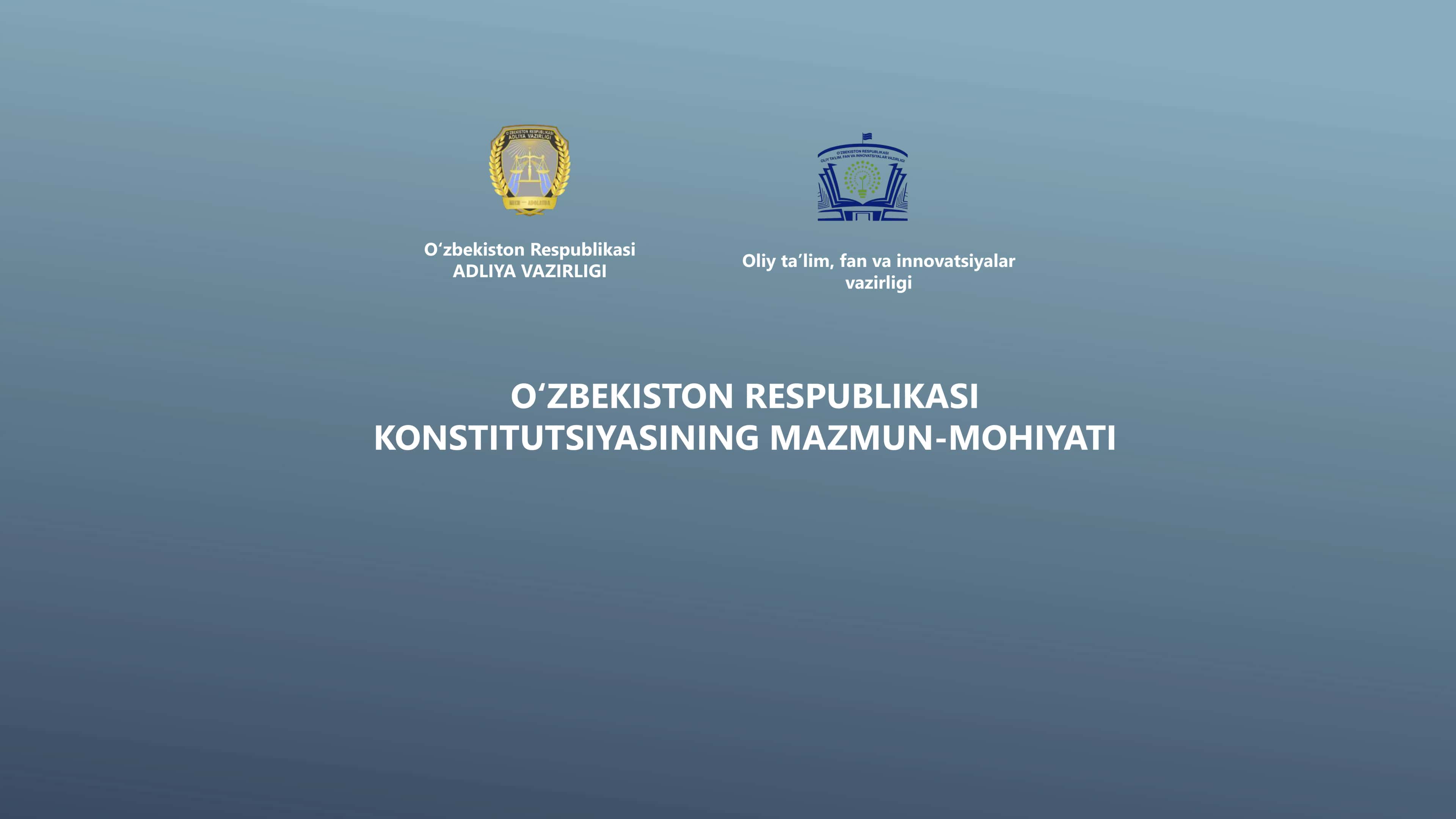 KONSTITUTSIYASINING MAZMUN-MOHIYATI 1