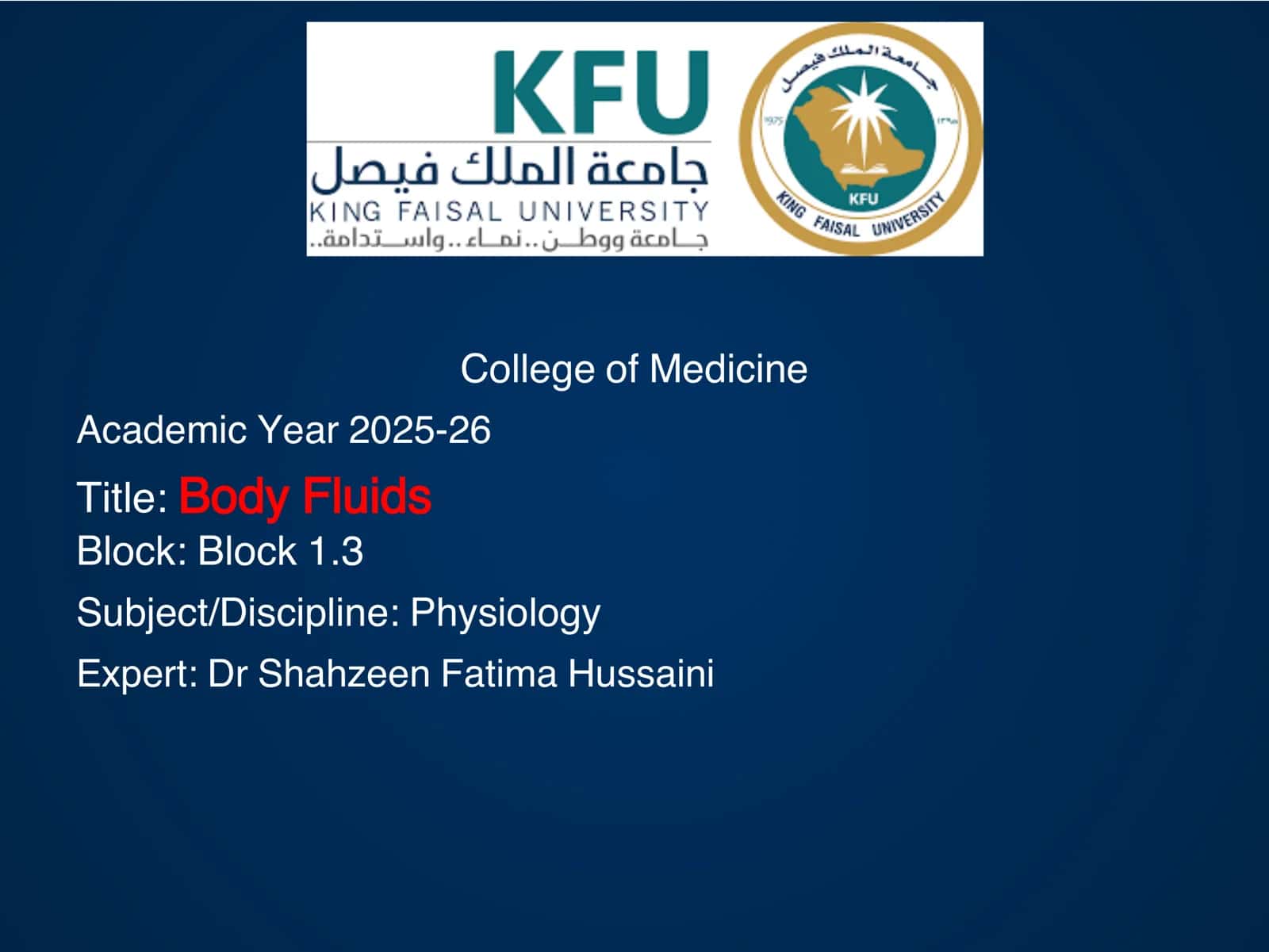 Body Fluids 1