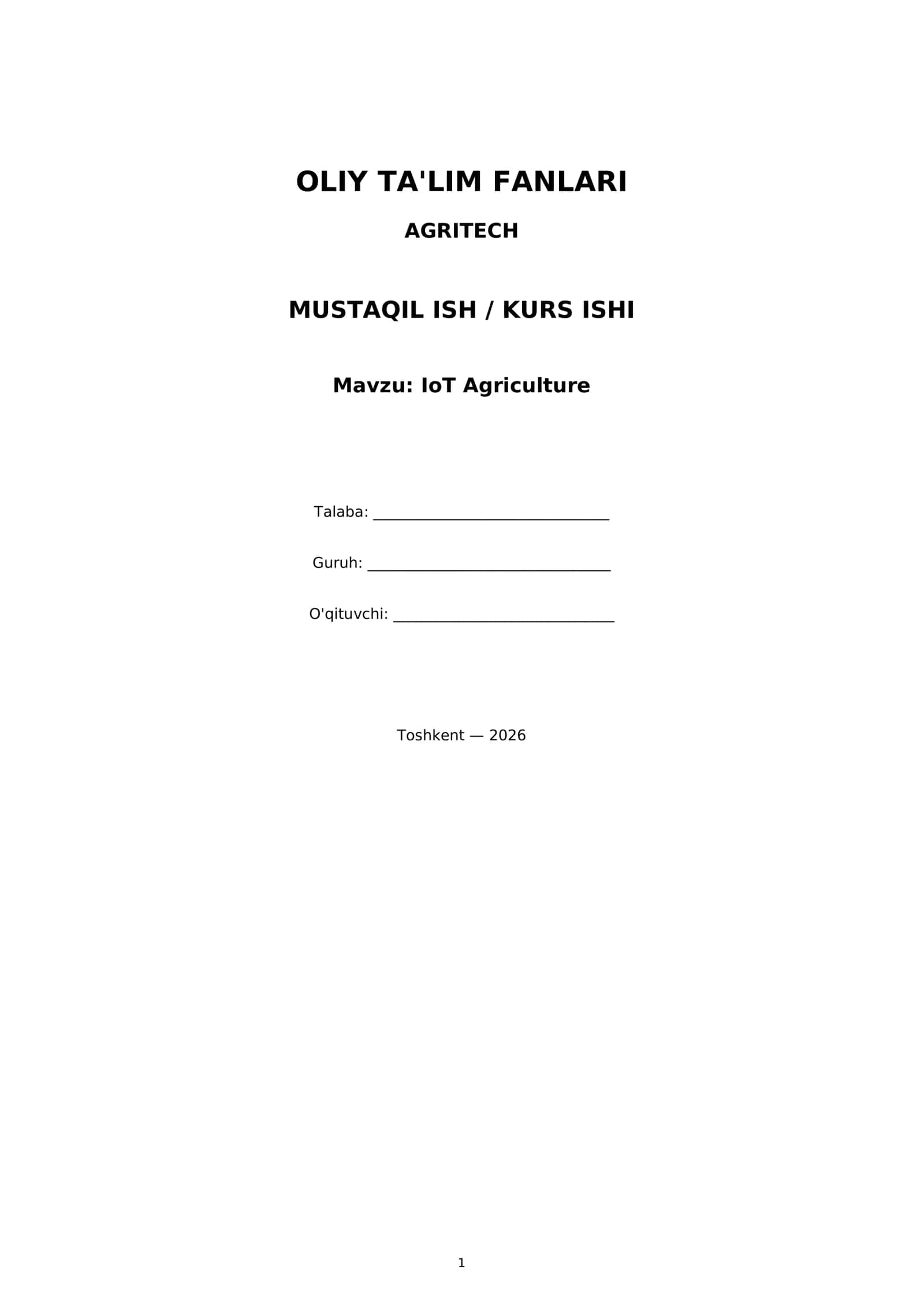 IoT Agriculture 1