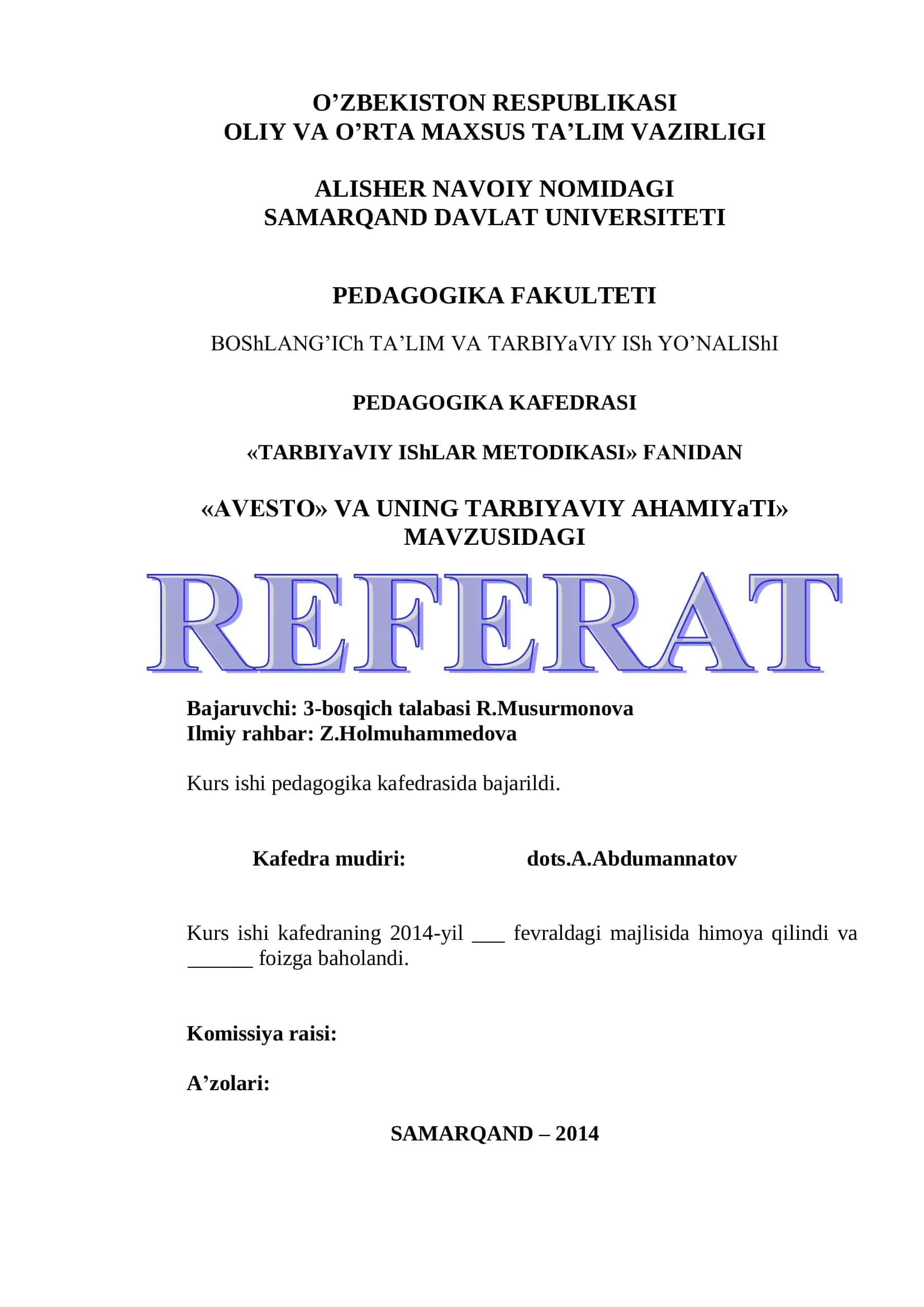 Avesto va uning tarbiyaviy ahamiyati 1