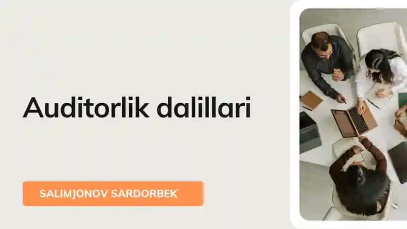 Auditorlik dalillari 1