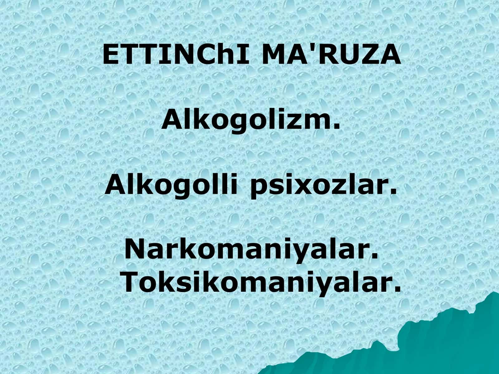 Alkogolizm va narkomaniya 1