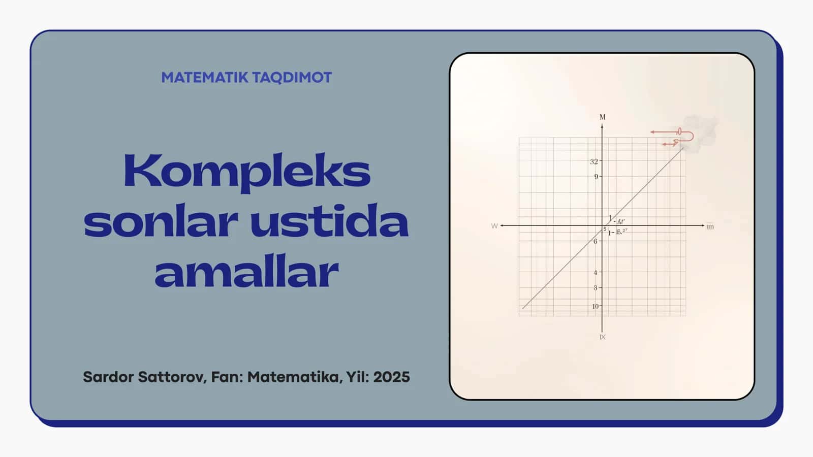 Kompleks sonlar ustida amallar 1