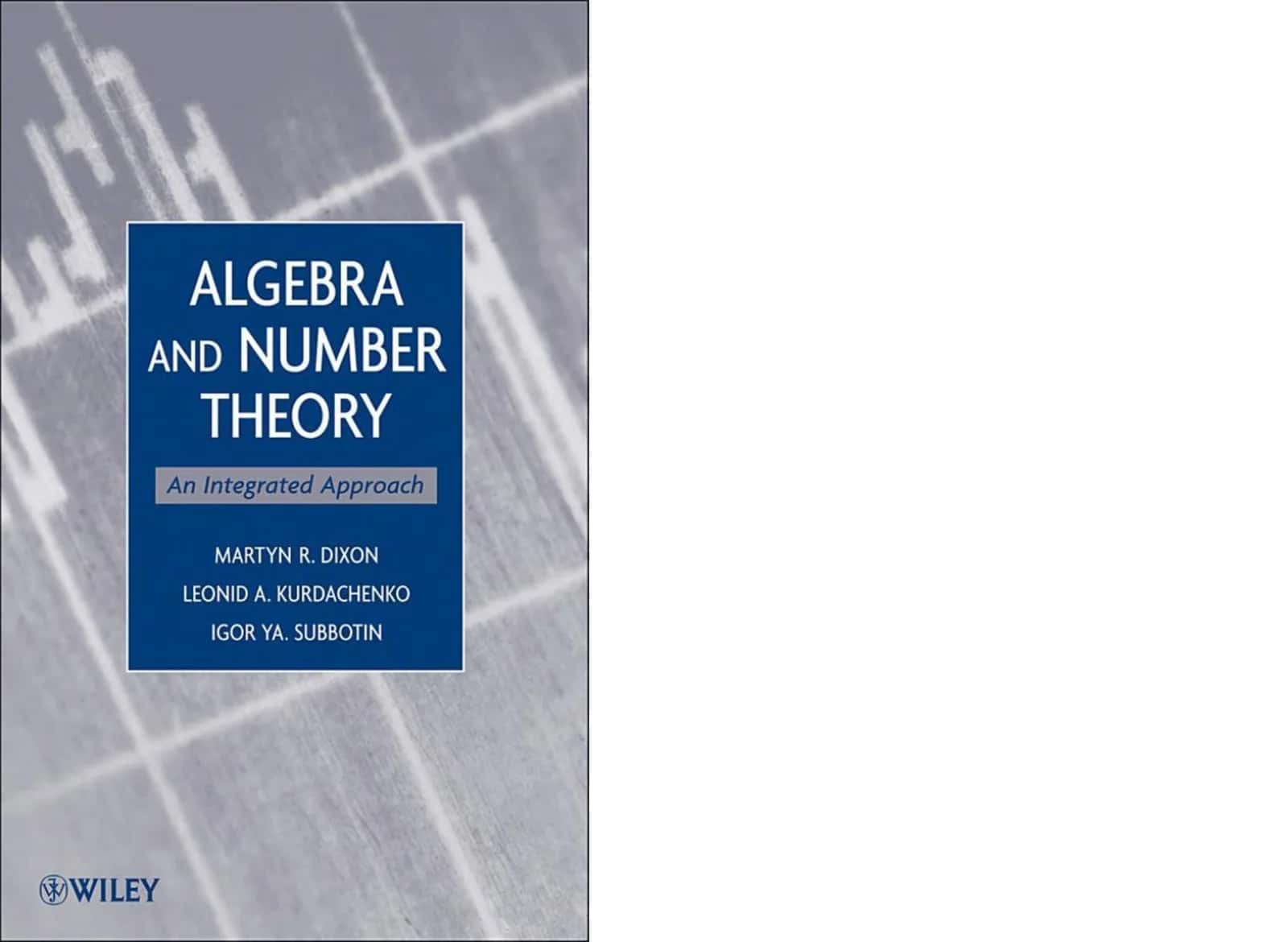 ALGEBRA AND NUMBER THEORY 1