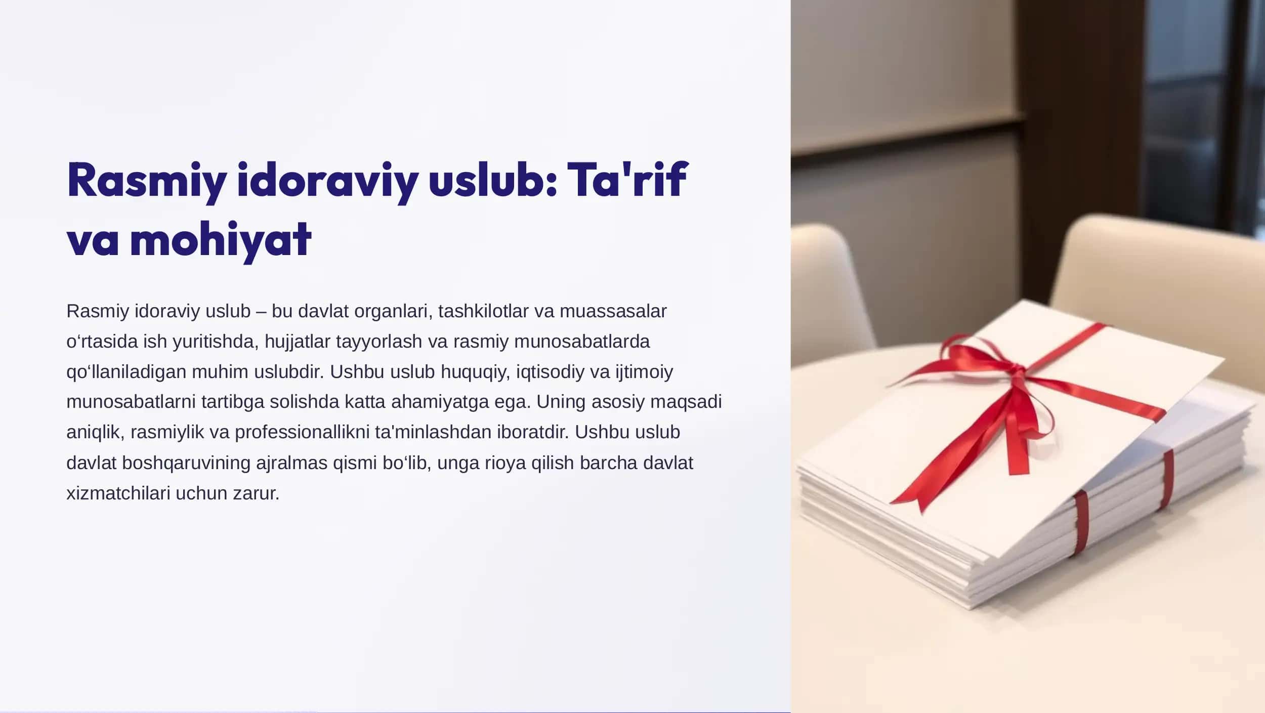 Rasmiy idoraviy uslub 1