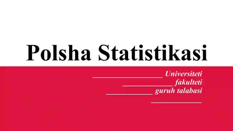 Polsha Statistikasi 1