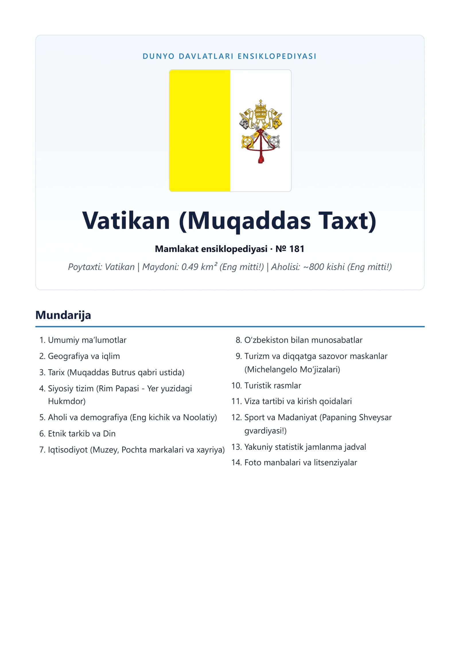 DUNYO DAVLATLARI ENSIKLOPEDIYASI 1