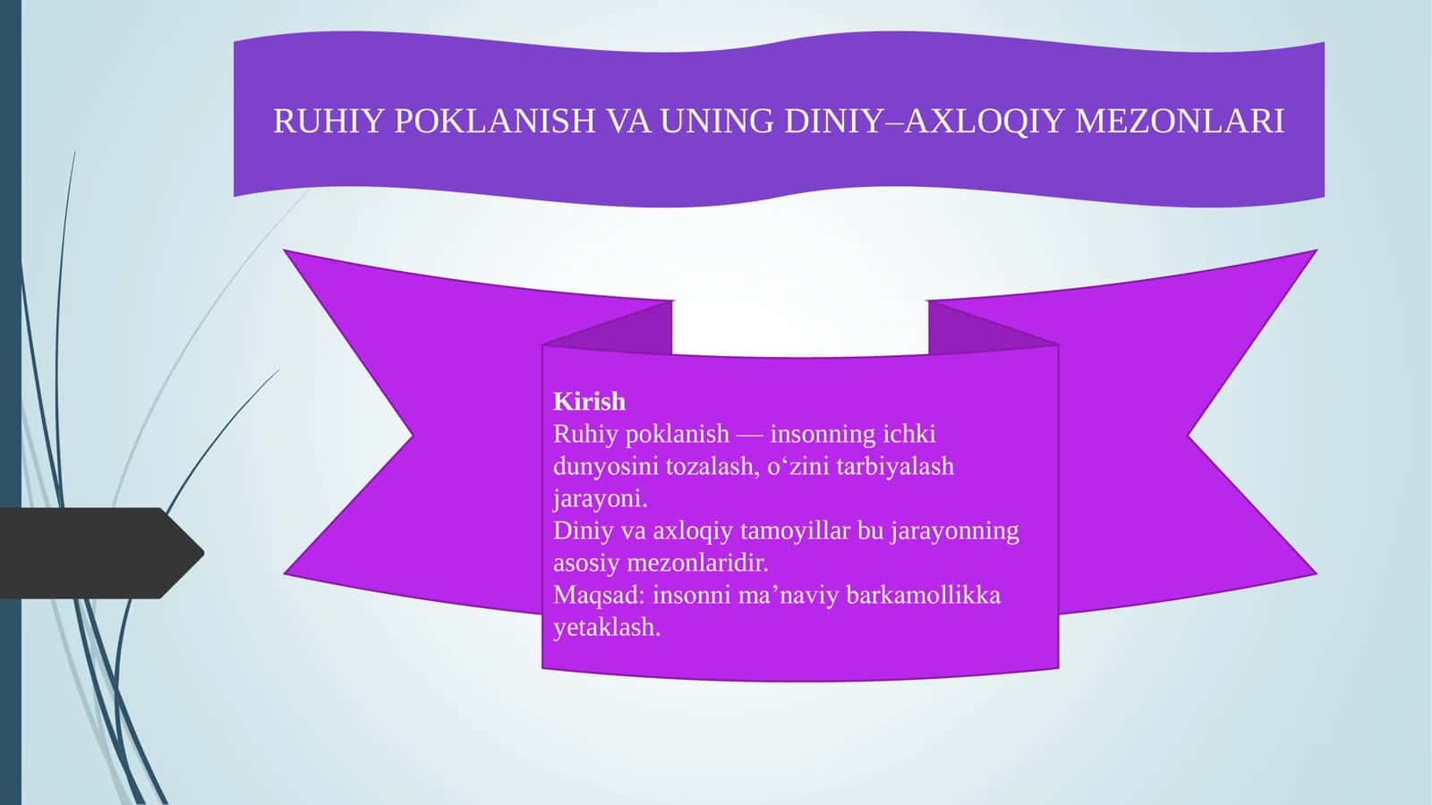 Ruhiy poklanish va uning diniy–axloqiy mezonlari 1