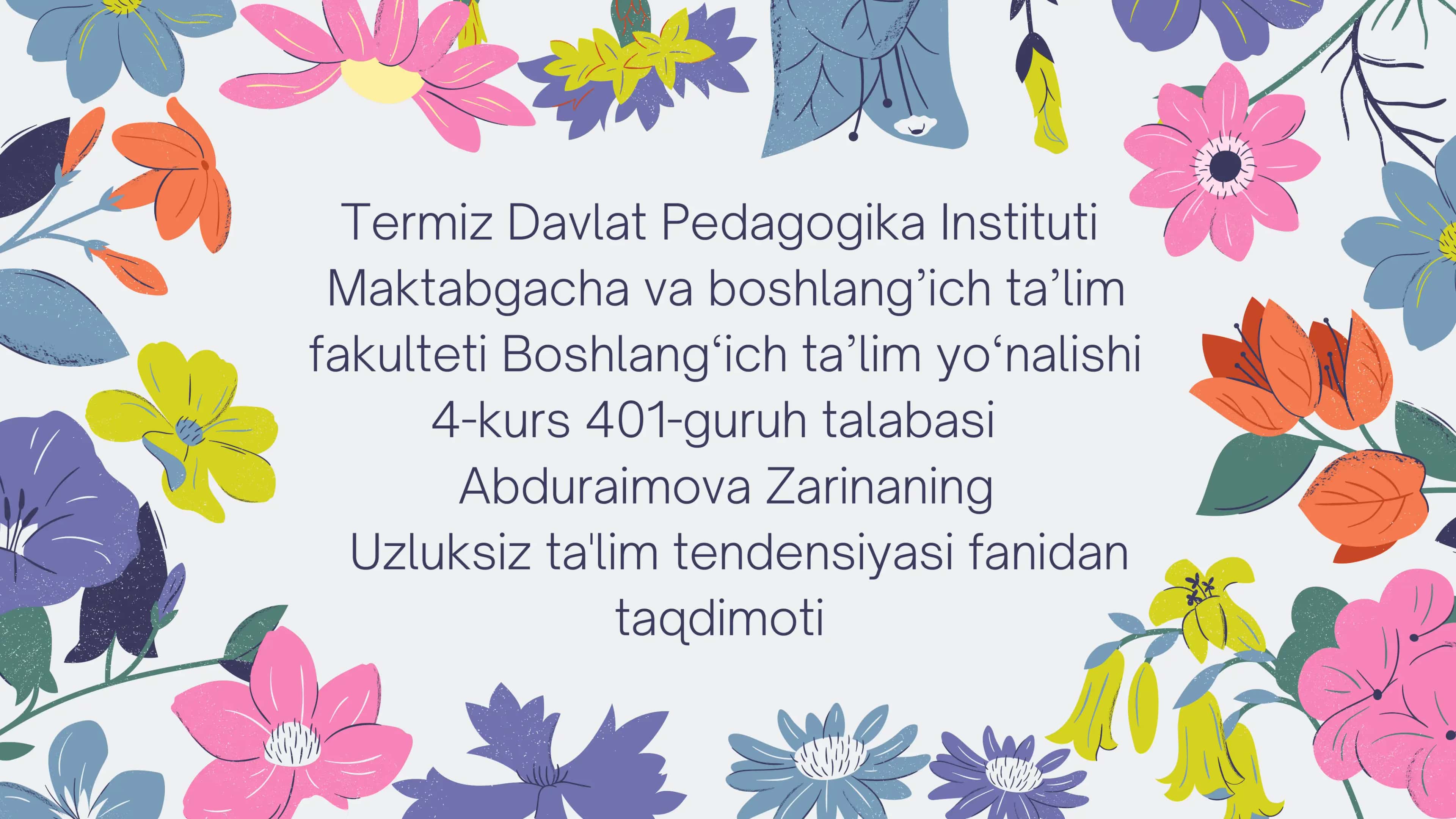 Zamonaviy ta’lim texnologiyalari 1