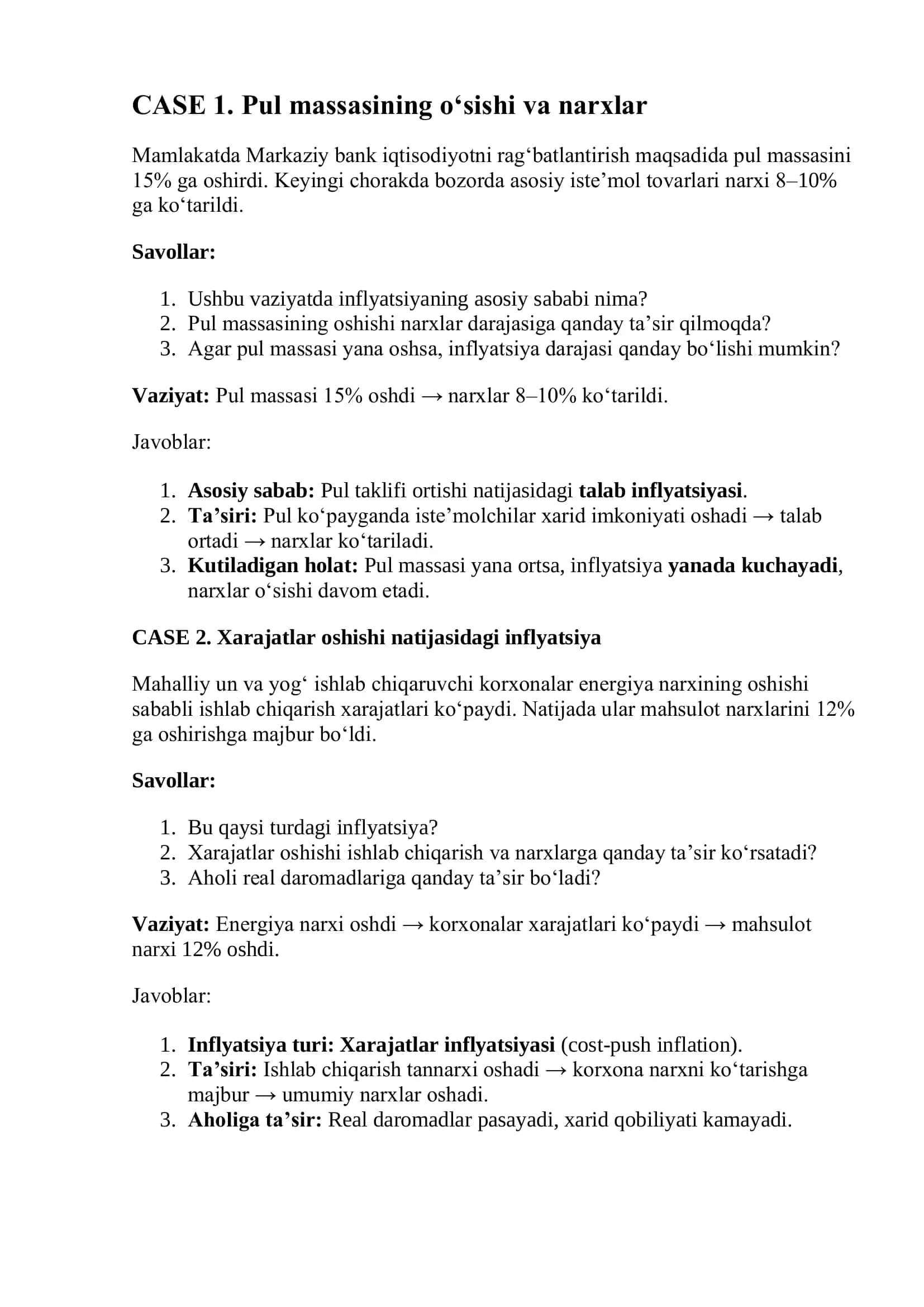 Xarajatlar oshishi natijasidagi inflyatsiya 1