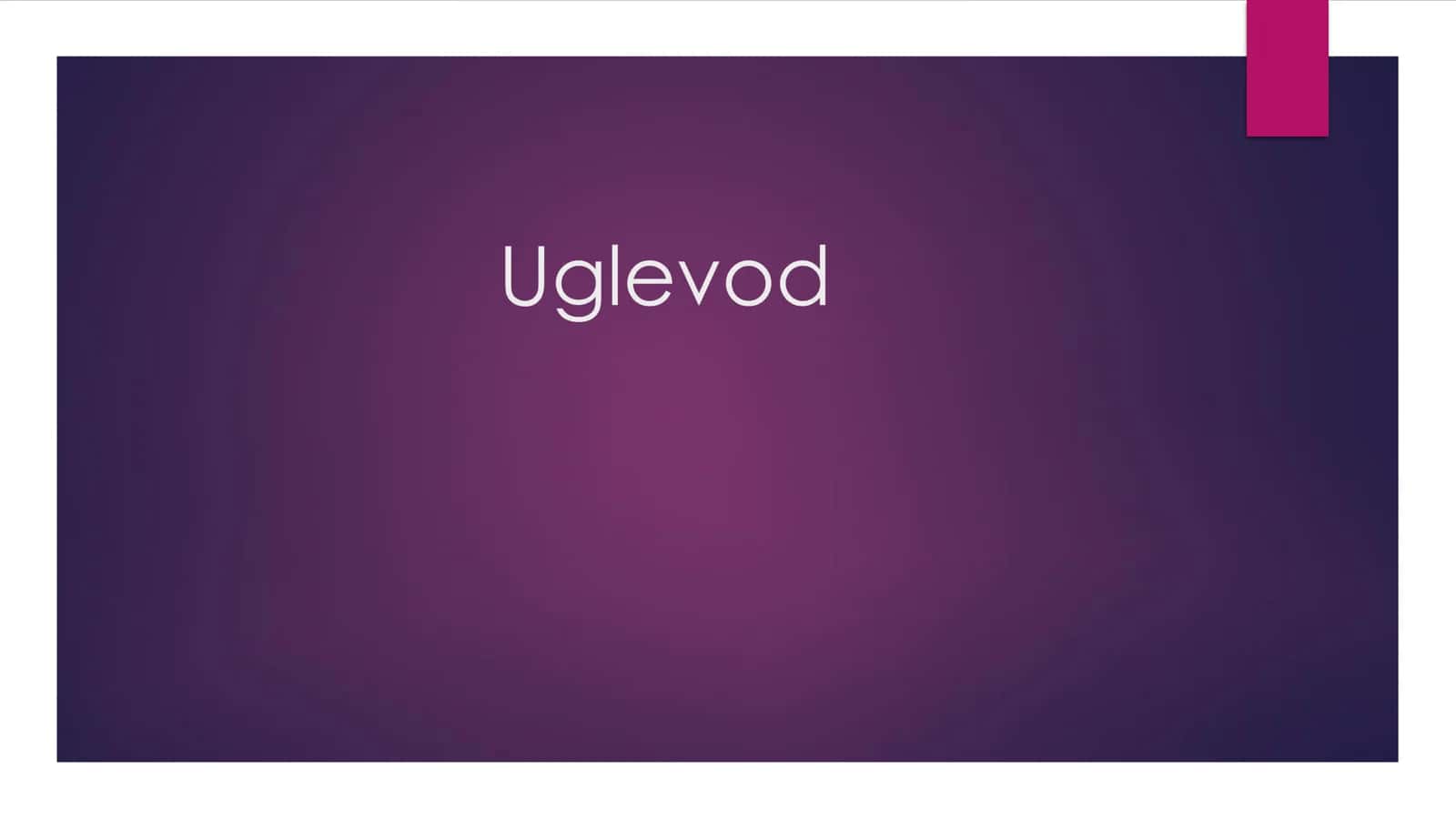 Uglevodlar 1