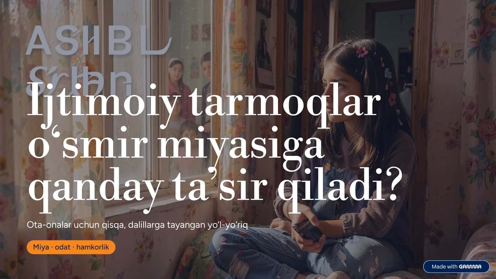 O'smir miyasi 1