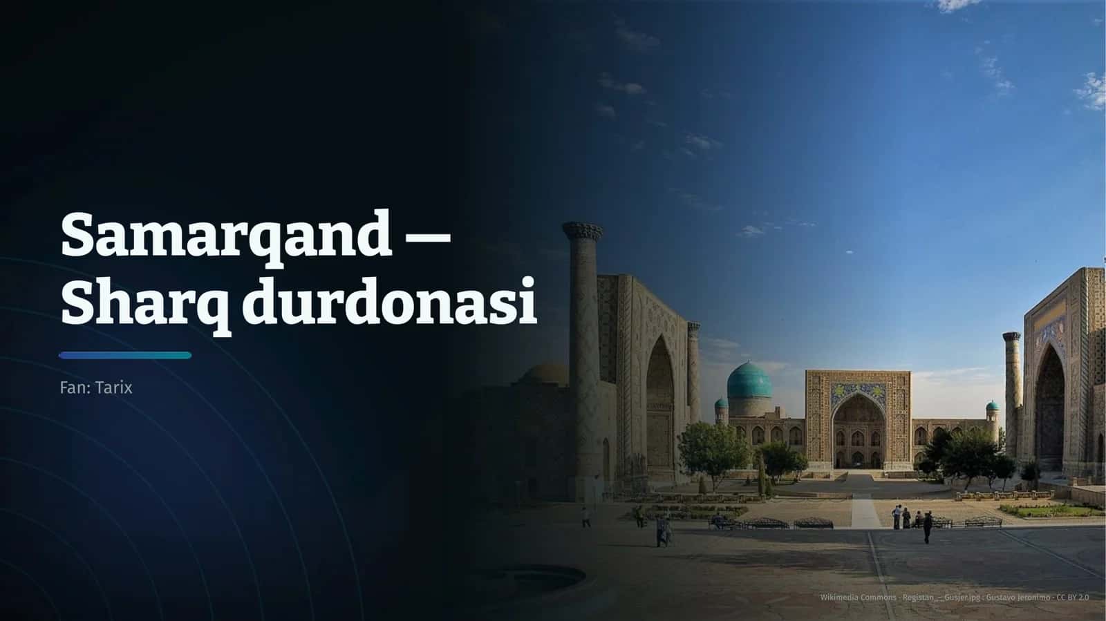 Samarqand — Sharq durdonasi 1
