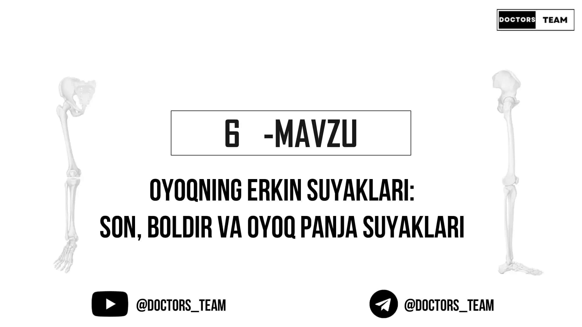 Oyoqning erkin suyaklari 1