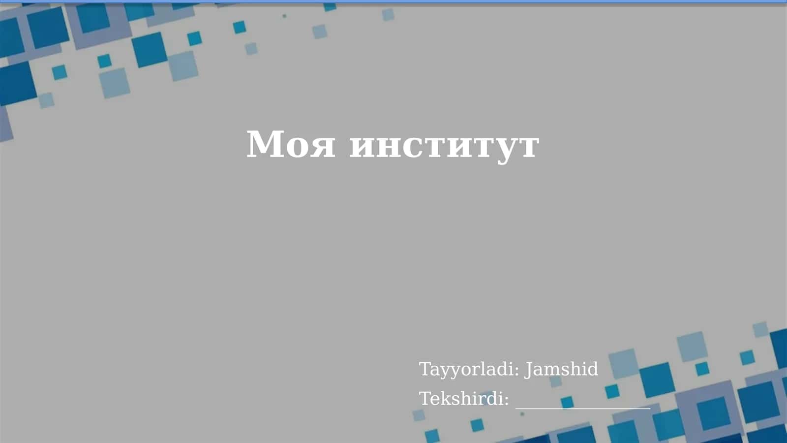 Моя институт 1