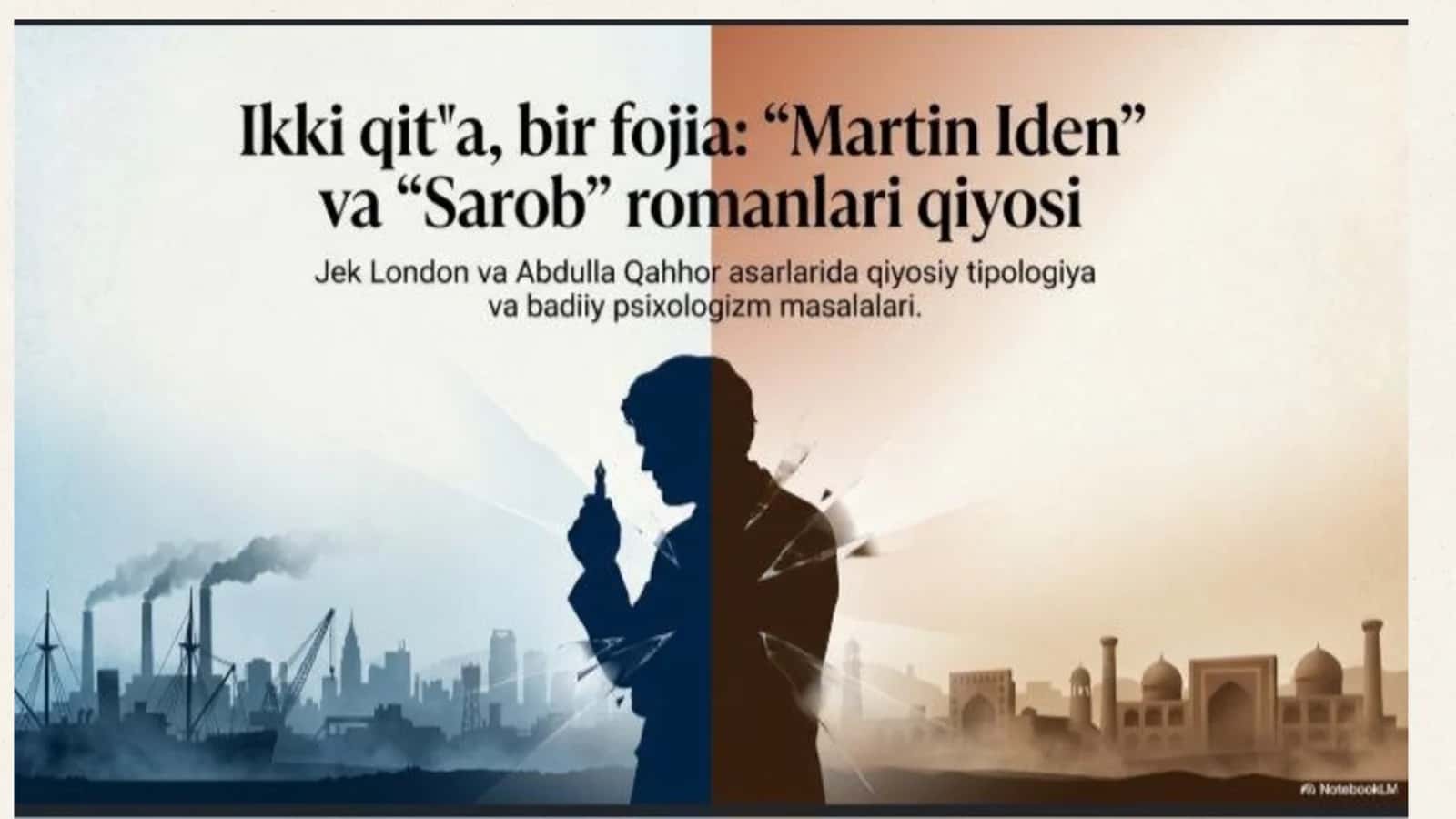 Ikki qit`a, bir fojea Martin Iden va Sarob romanlari qiyosi 1