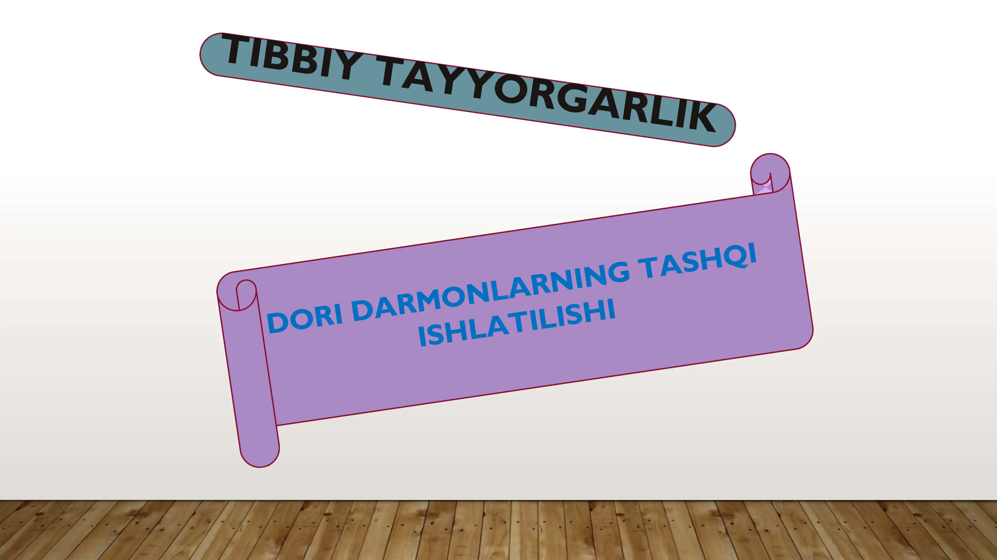 Dori darmonlarni tashqi ishlatilishi 1