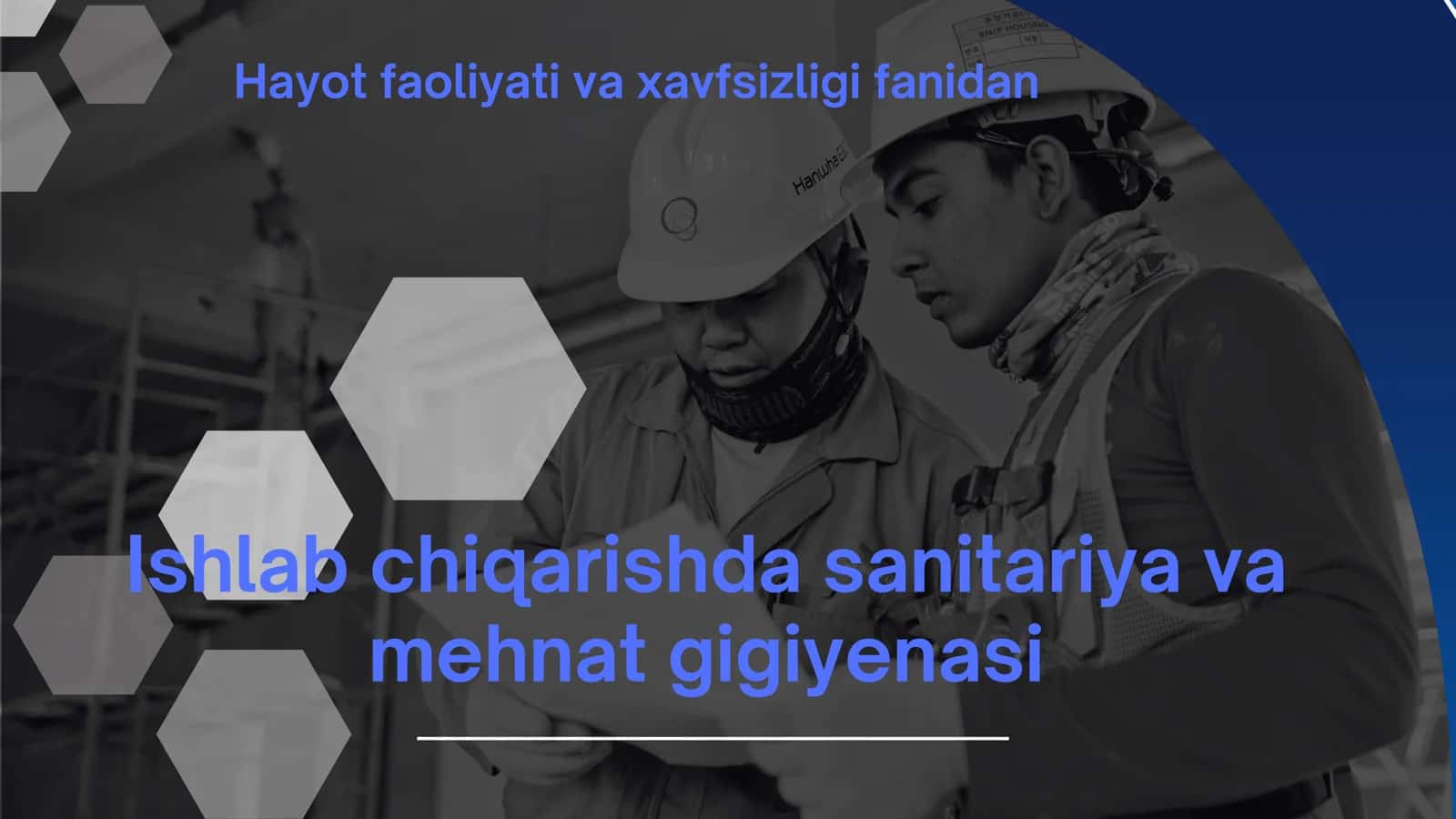 Ishlab chiqarish sanitariyasi 1
