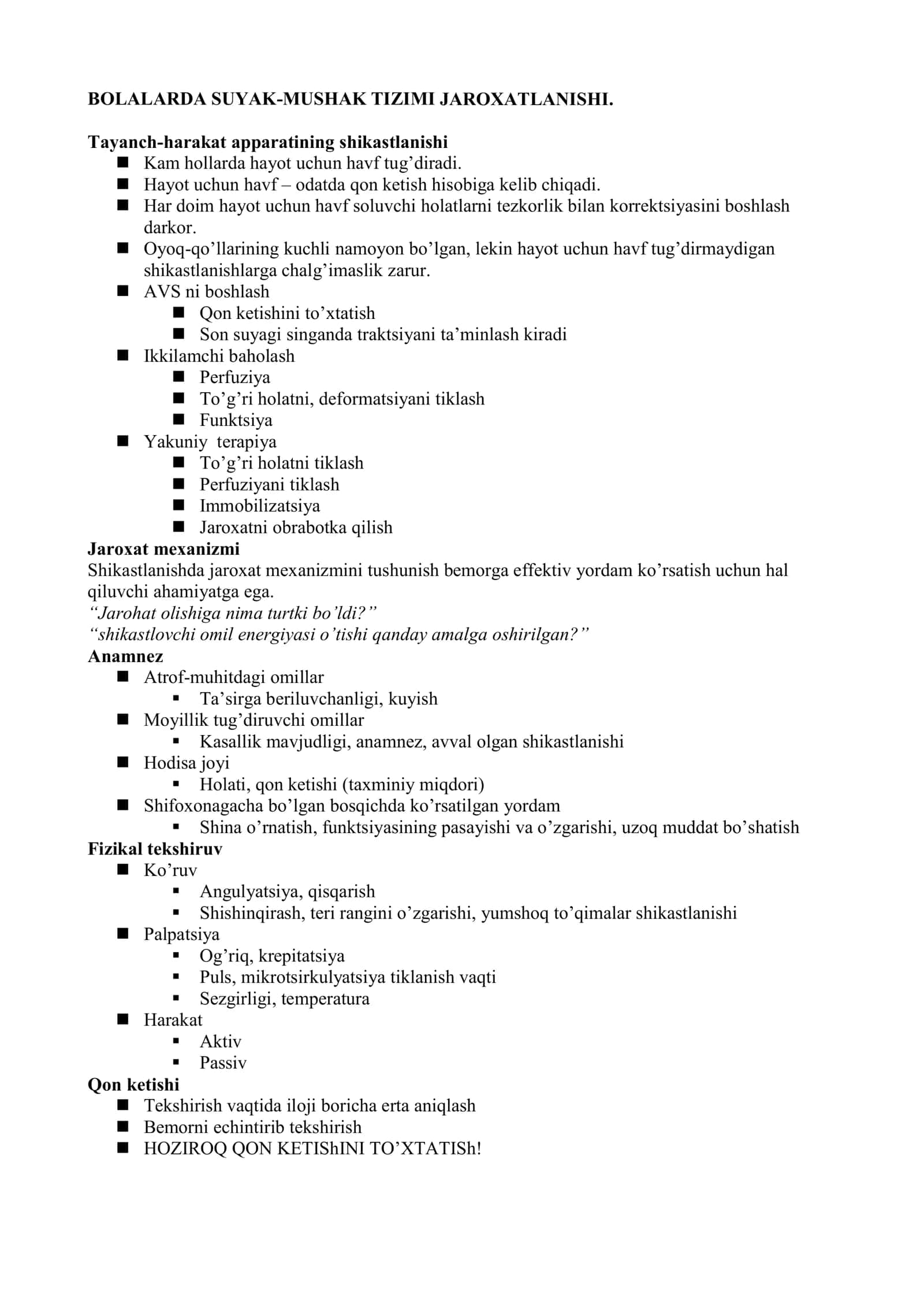 Bolalar suyaklari haqida 1