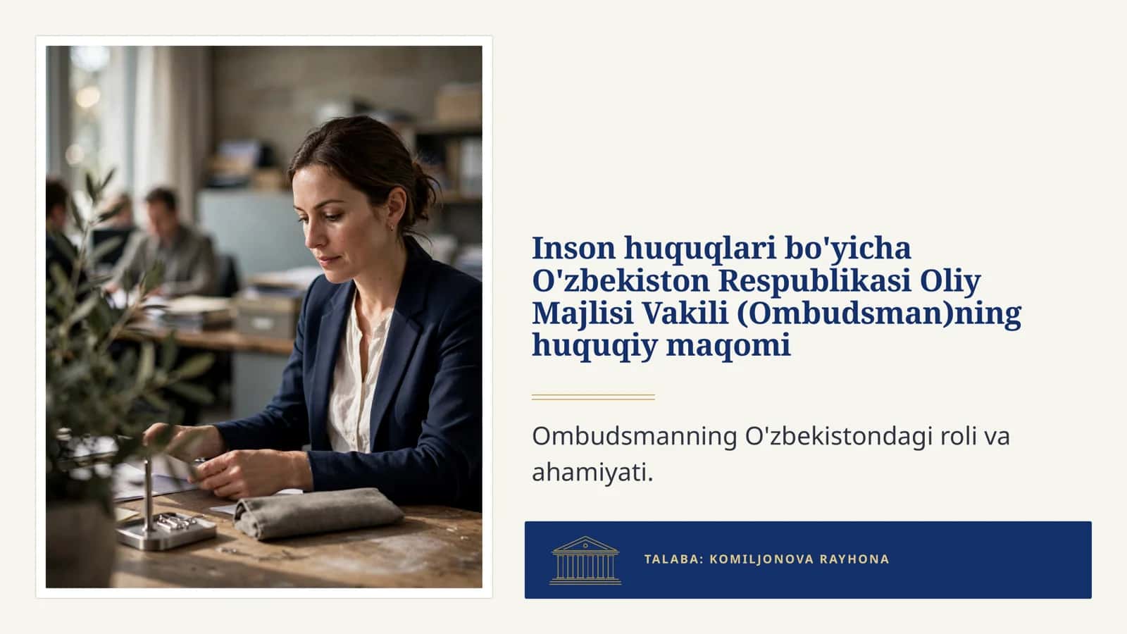 Ombudsmanning huquqiy maqomi 1