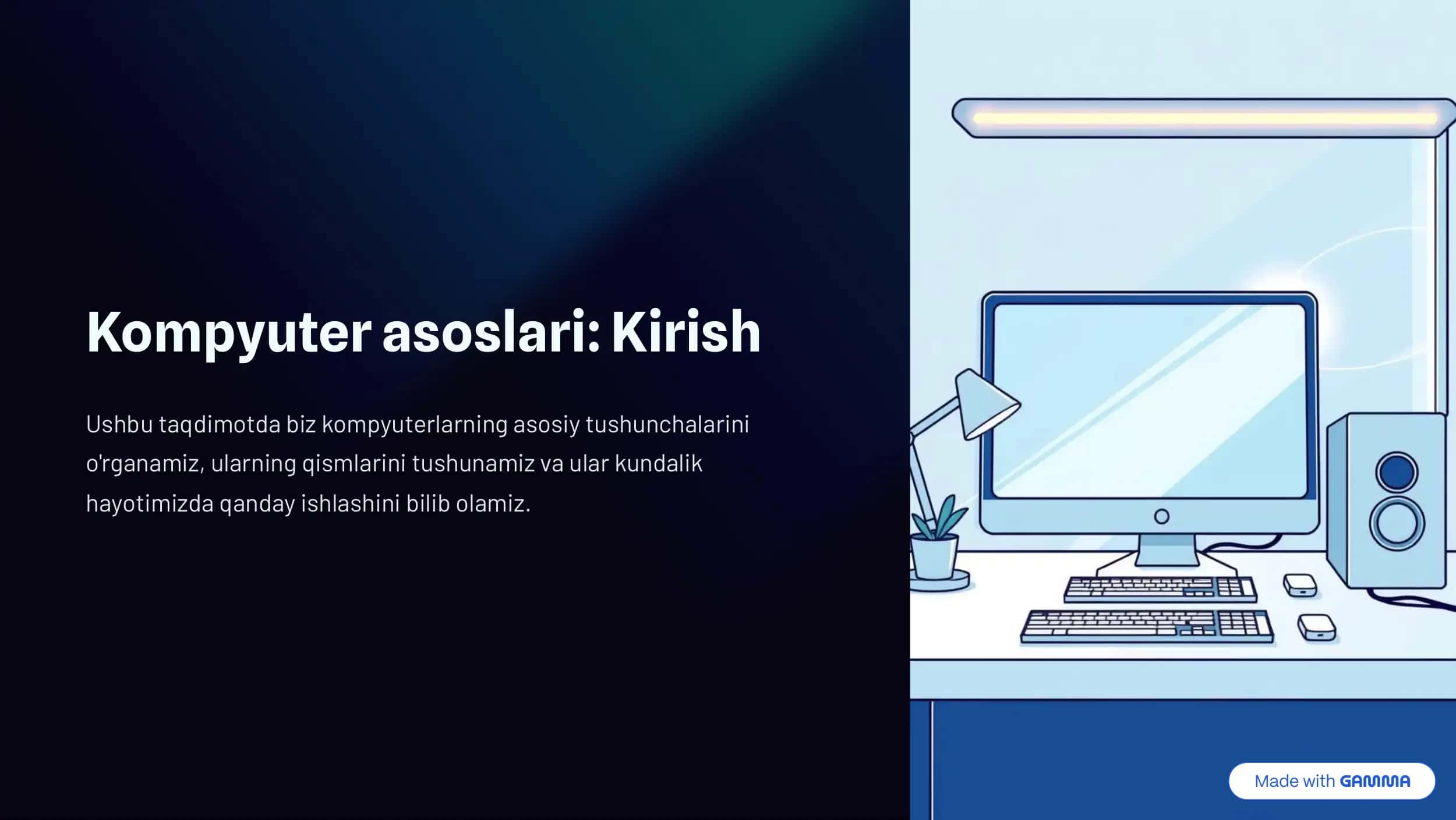 kopyuter savodxonligi. Taqdimot 1