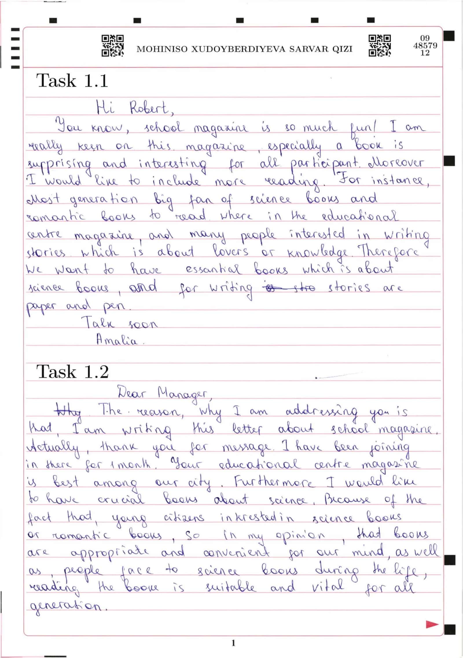 Writing 1