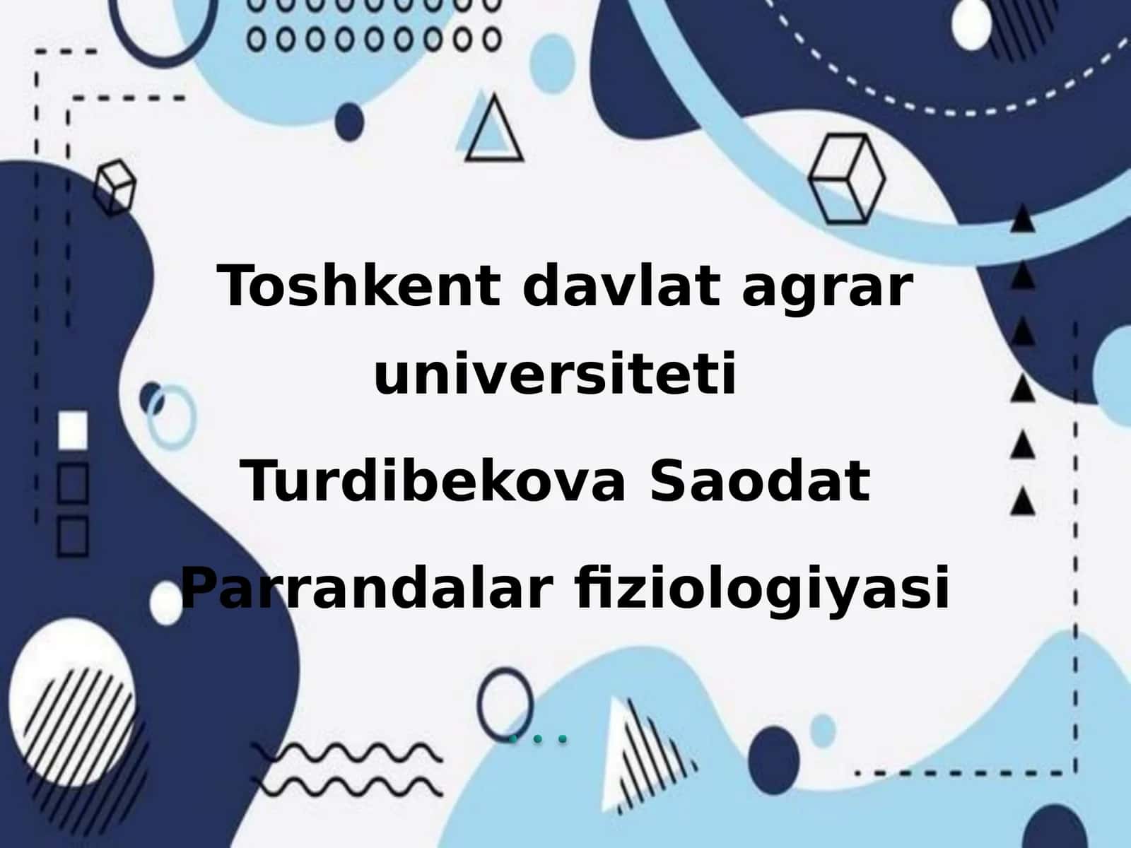 Parrandalar fiziologiyasi 1
