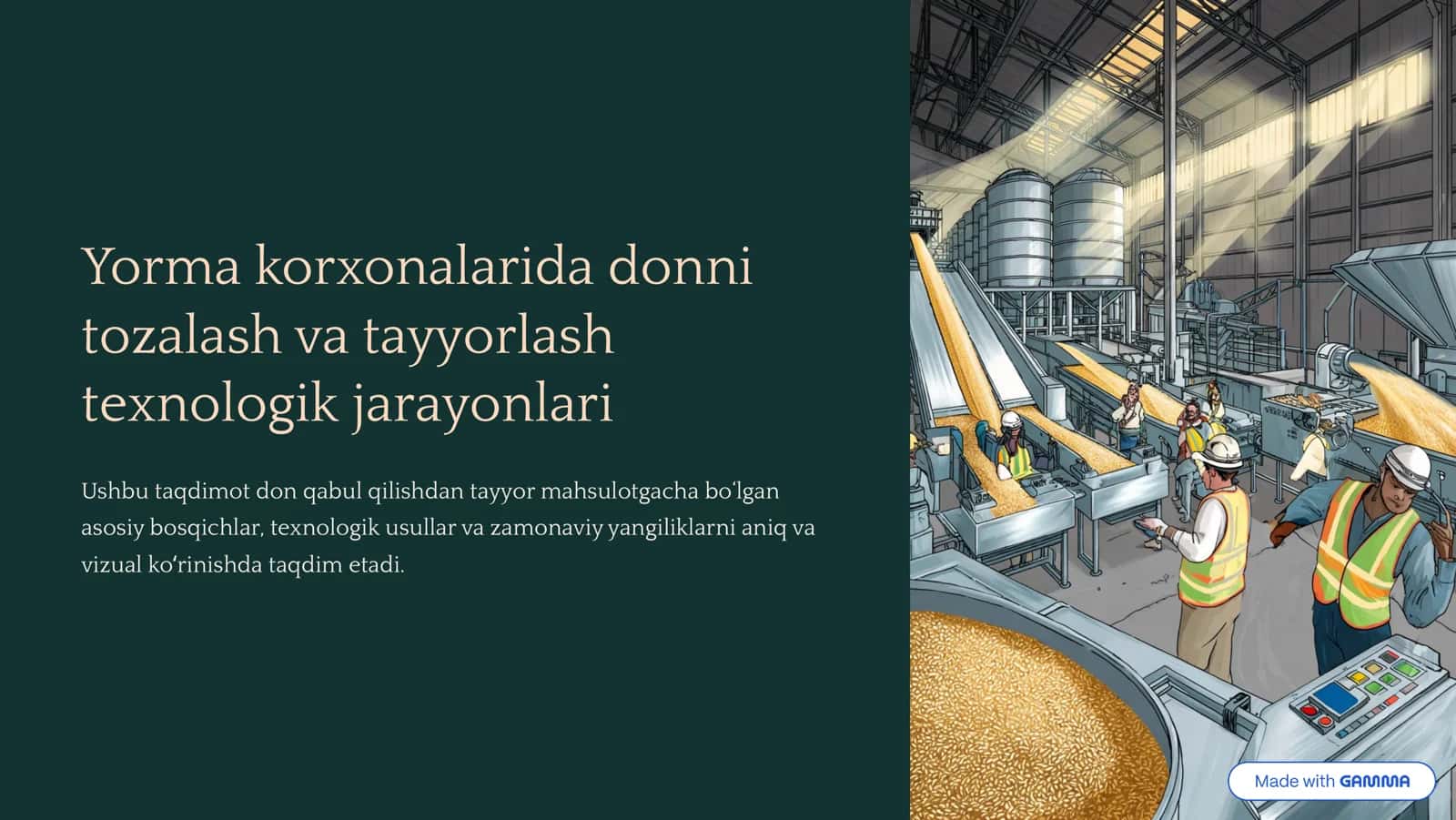 Donni tozalash texnologiyasi 1