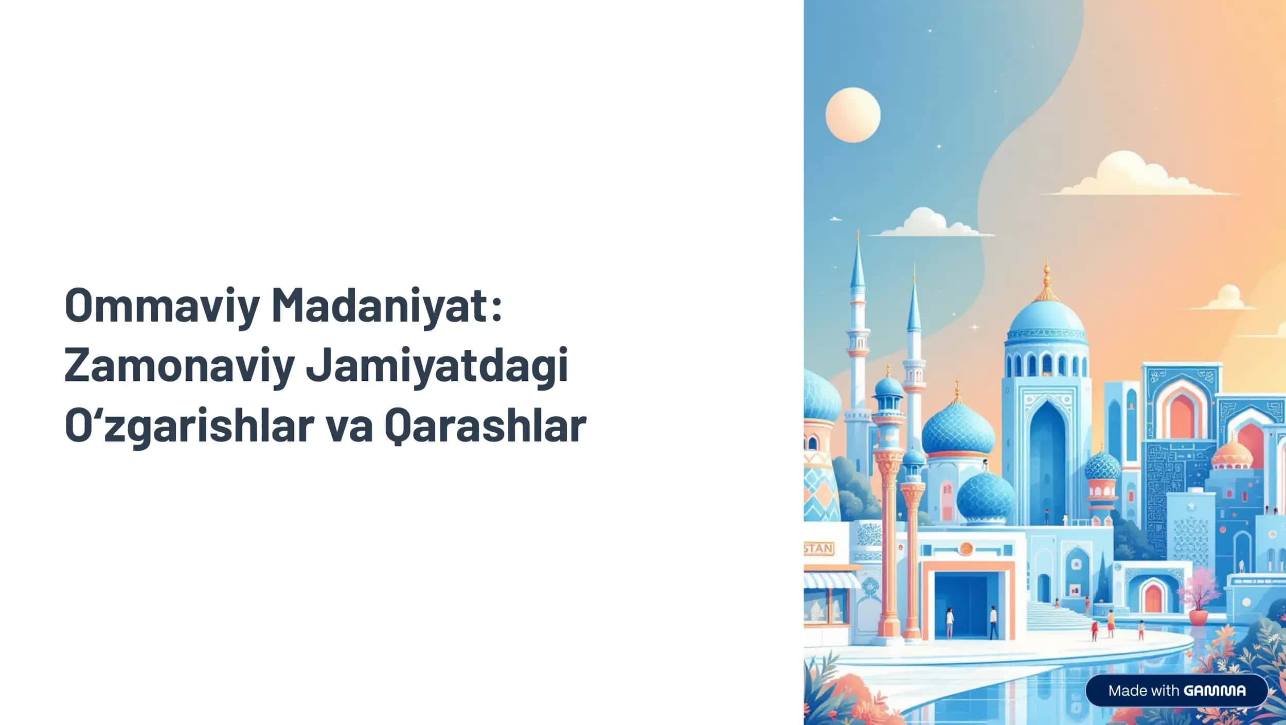 Ommaviy Madaniyat 1