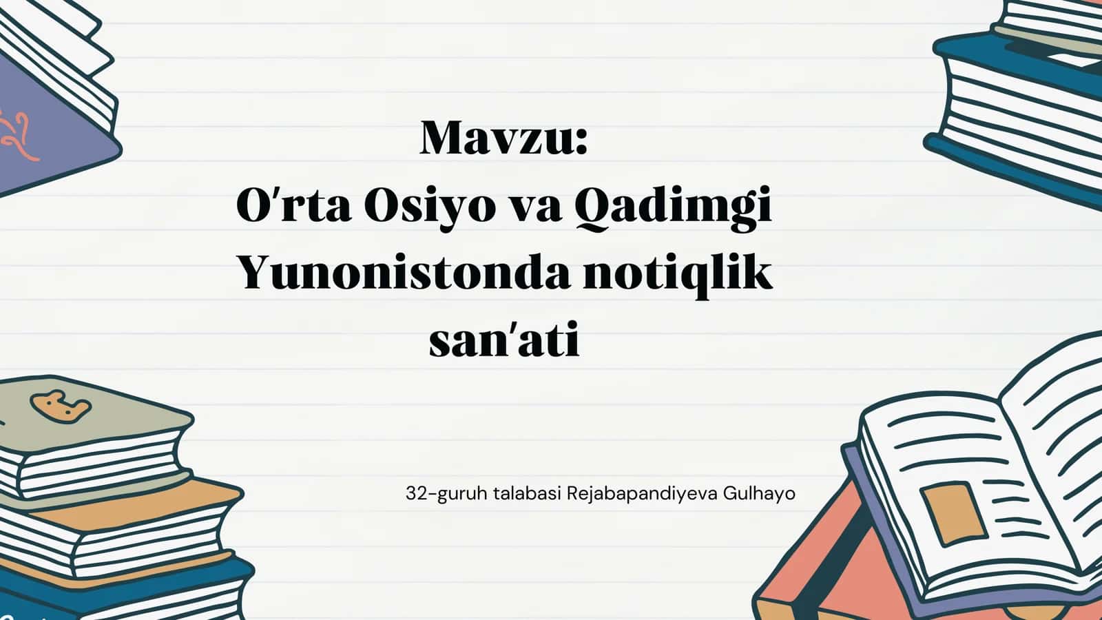 O‘rta Osiyoda notiqlik san’ati 1