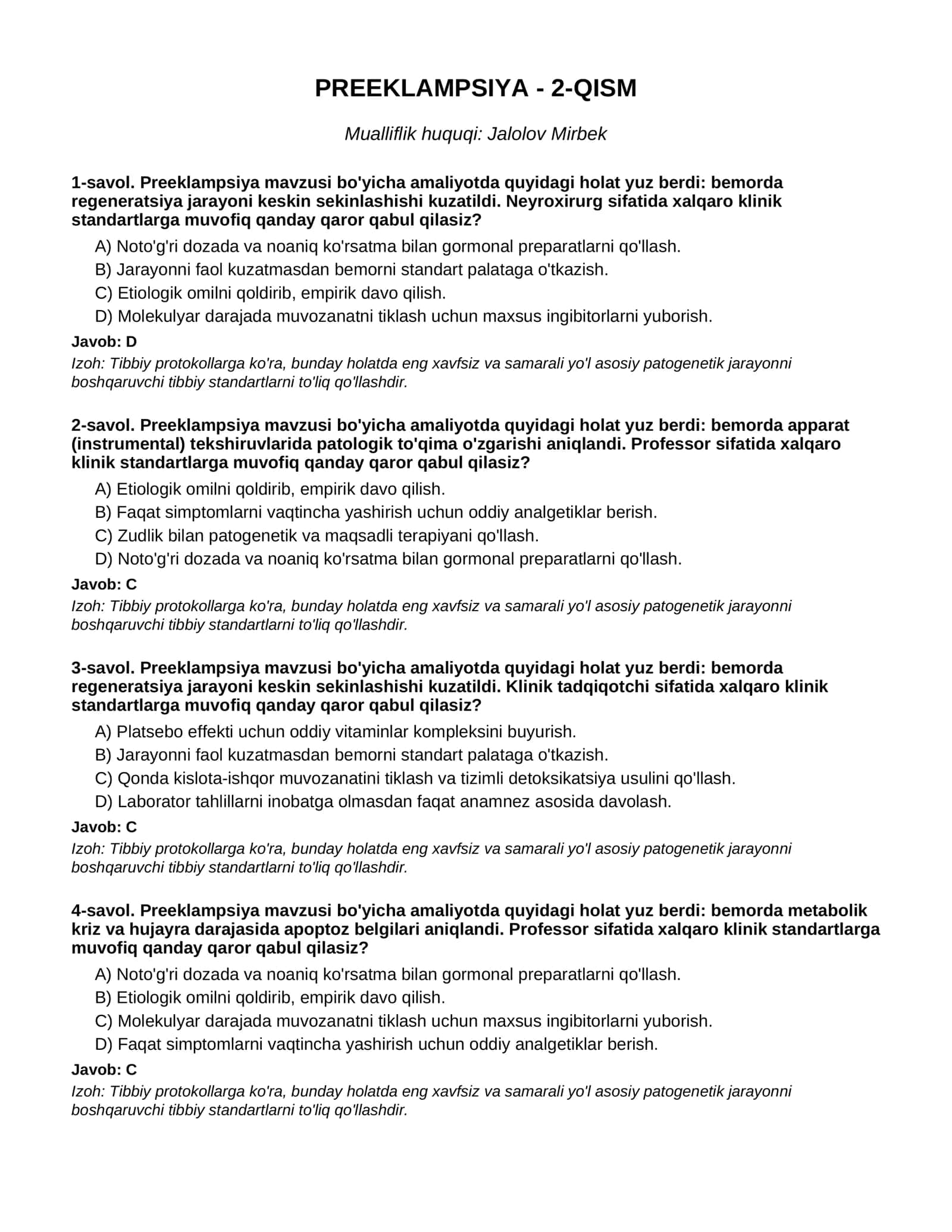PREEKLAMPSIYA - 2-QISM 1