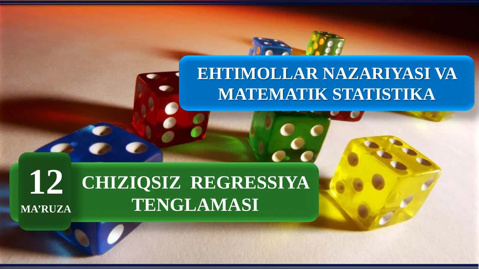 Chiziqsiz regressiya tenglamasi 1