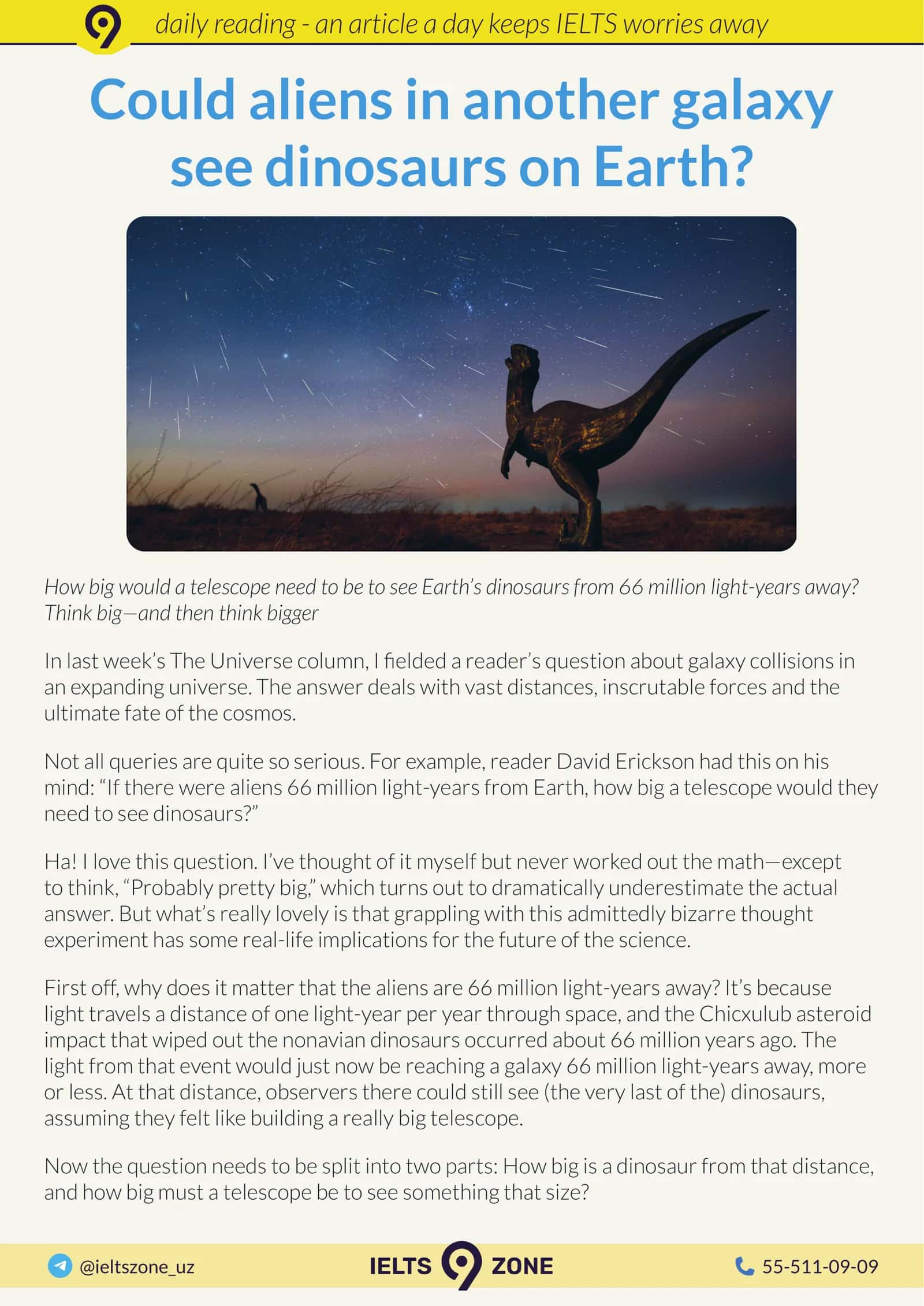Aliens and Dinosaurs 1