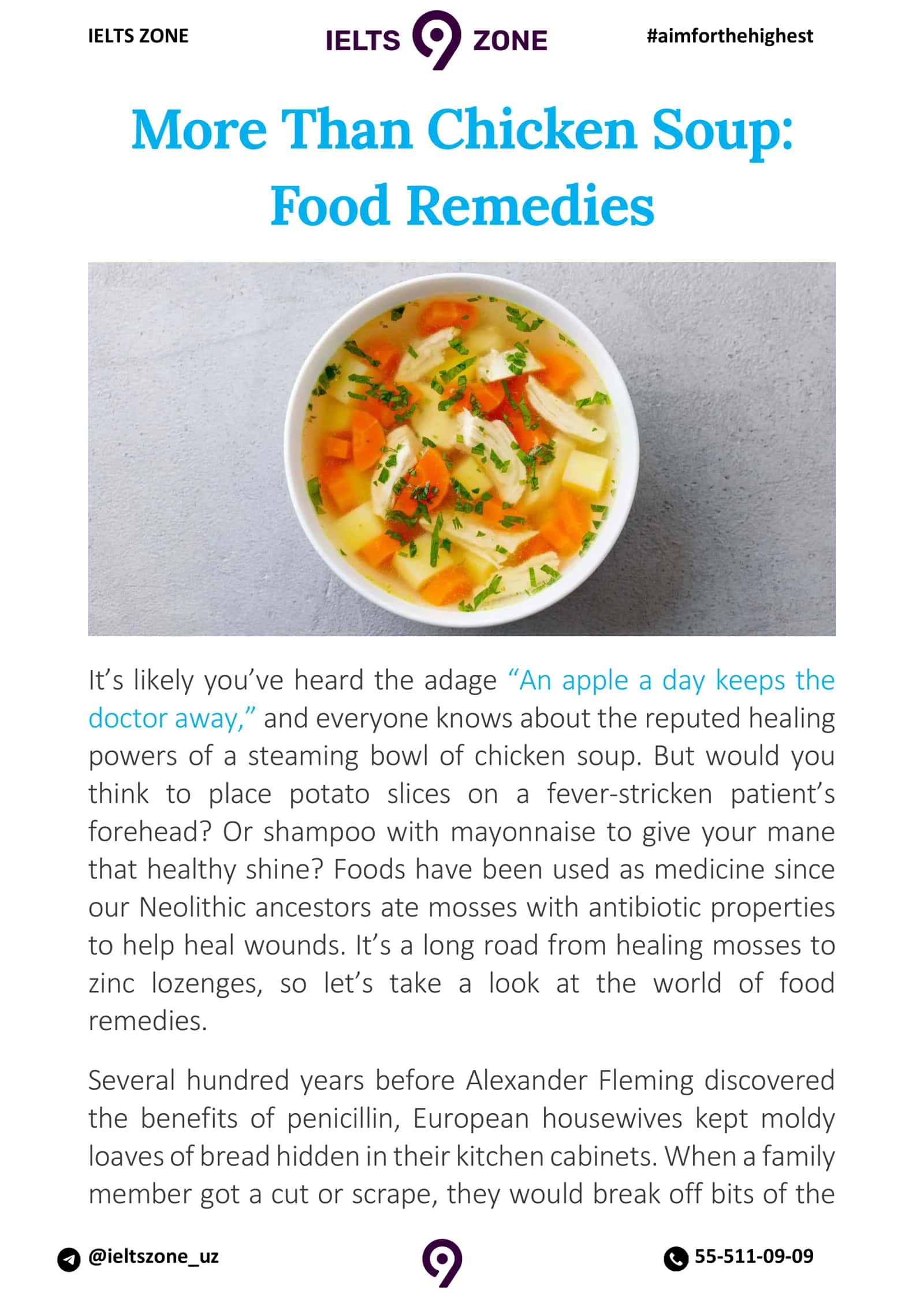 More Than Chicken Soup: Food Remedies 1