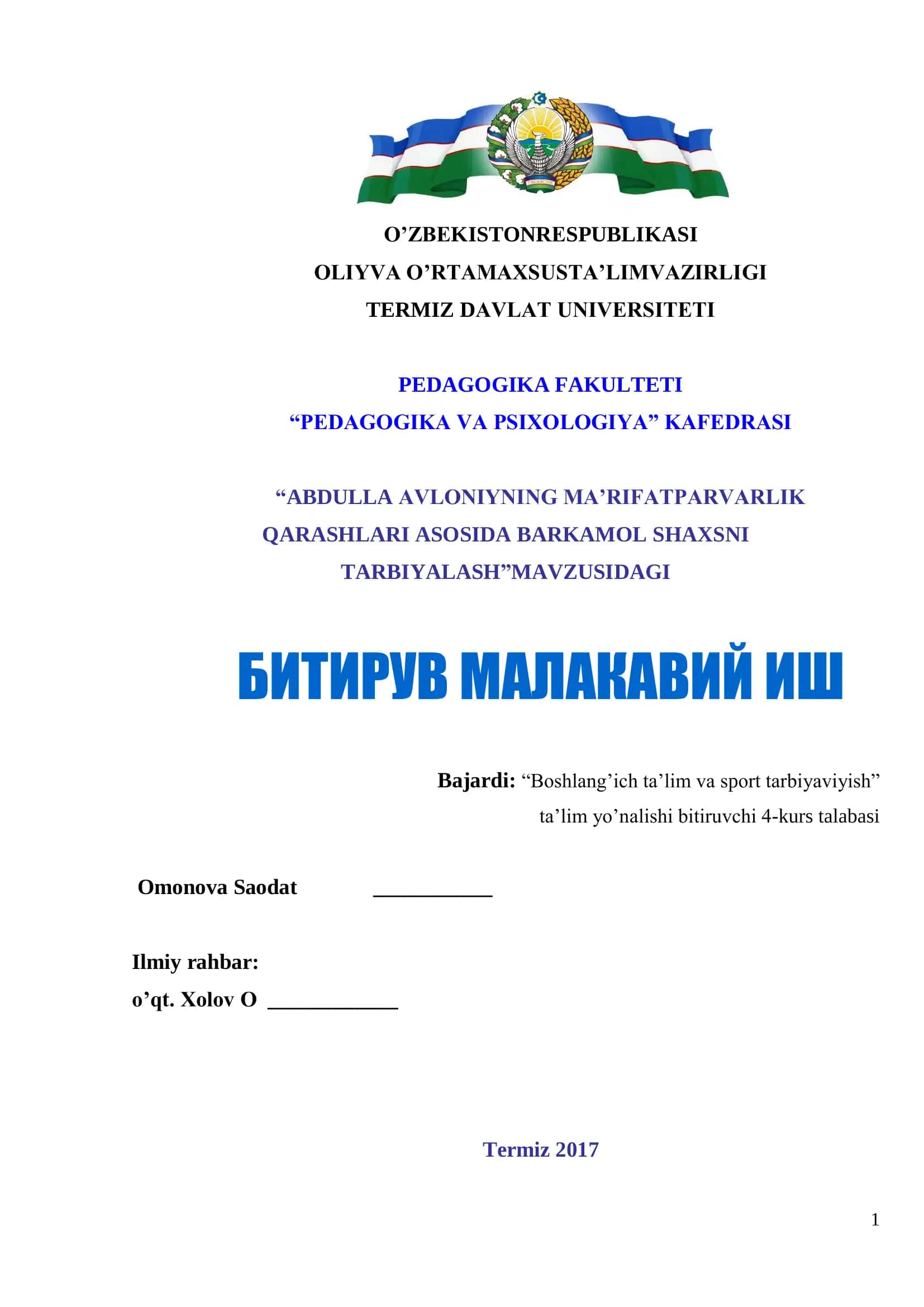 Boshlang’ich ta’lim va sport tarbiyaviyish 1