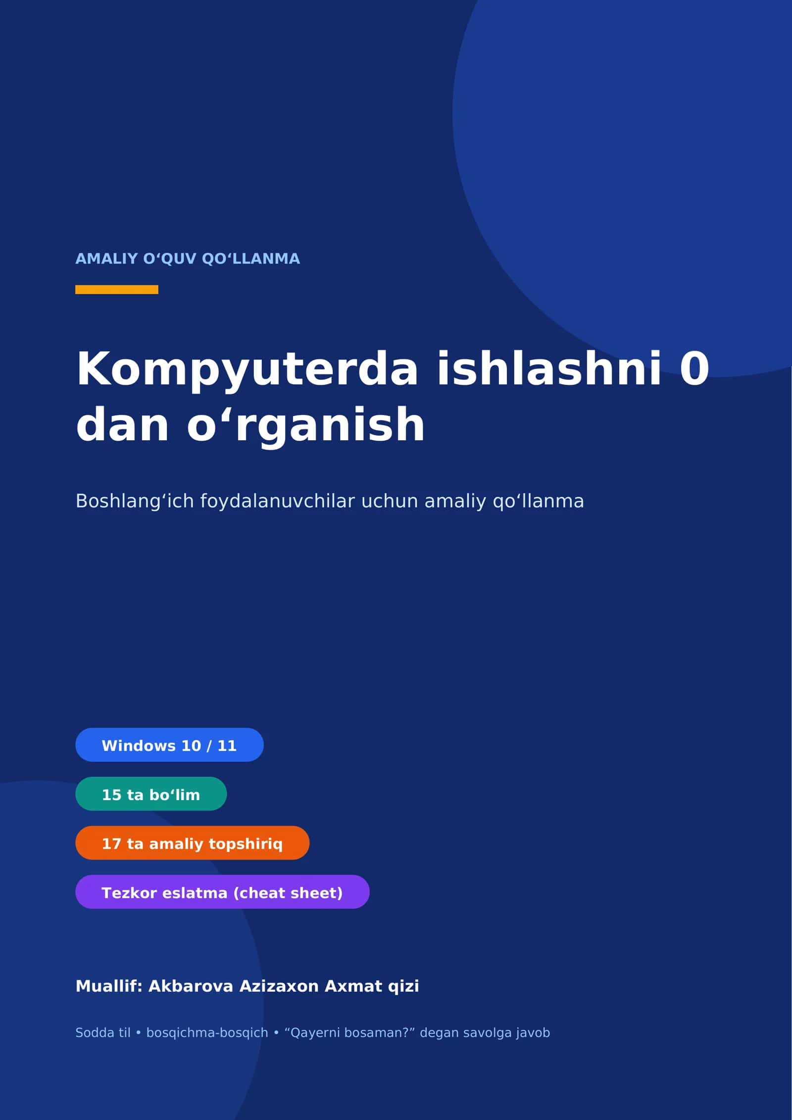 Kompyuterni 0 dan o'rganish 1