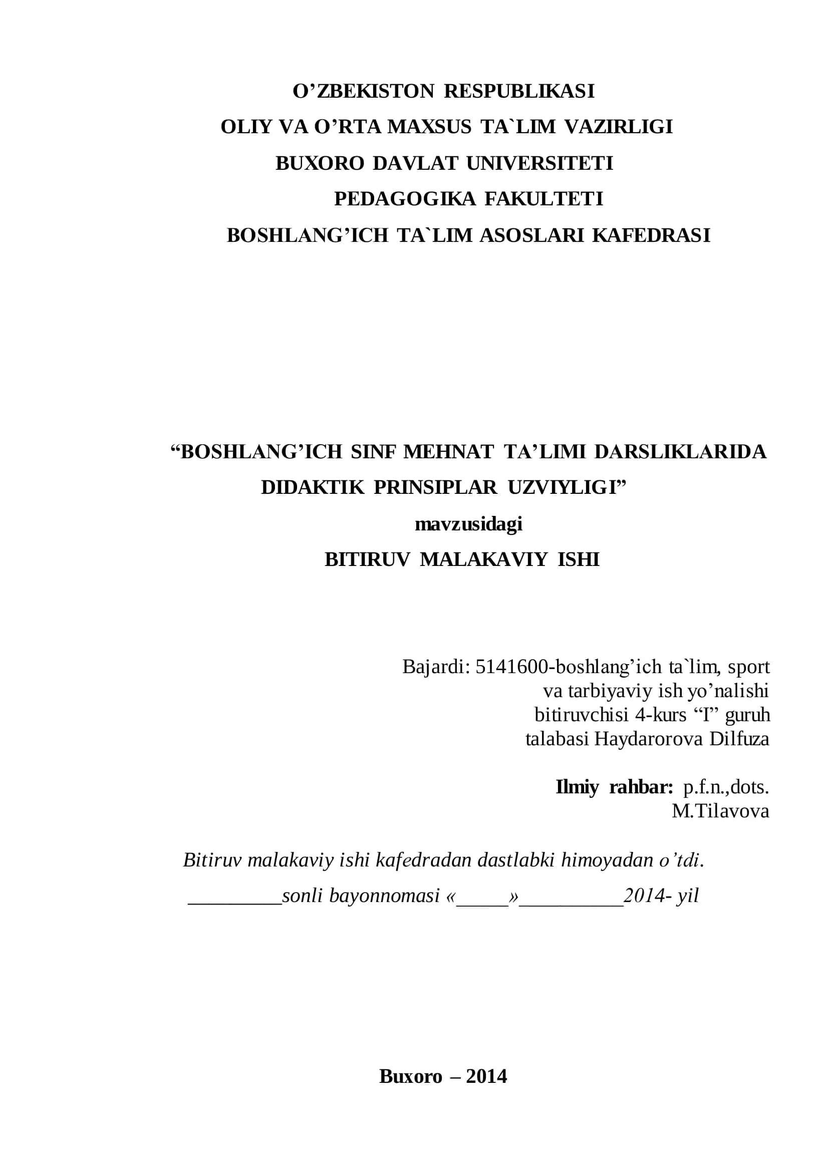 DIDAKTIK PRINSIPLAR UZVIYLIGI 1