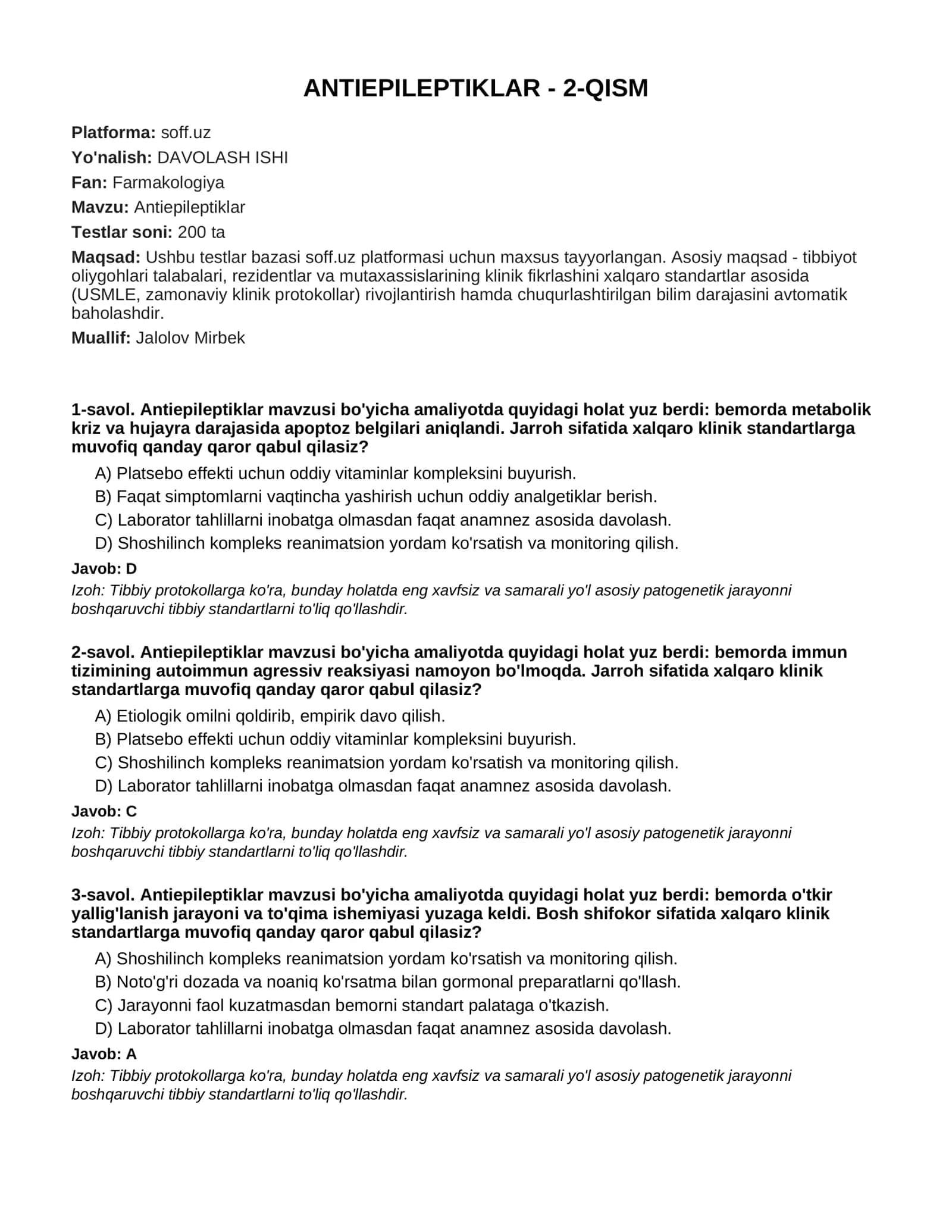 ANTIEPILEPTIKLAR - 2-QISM 1