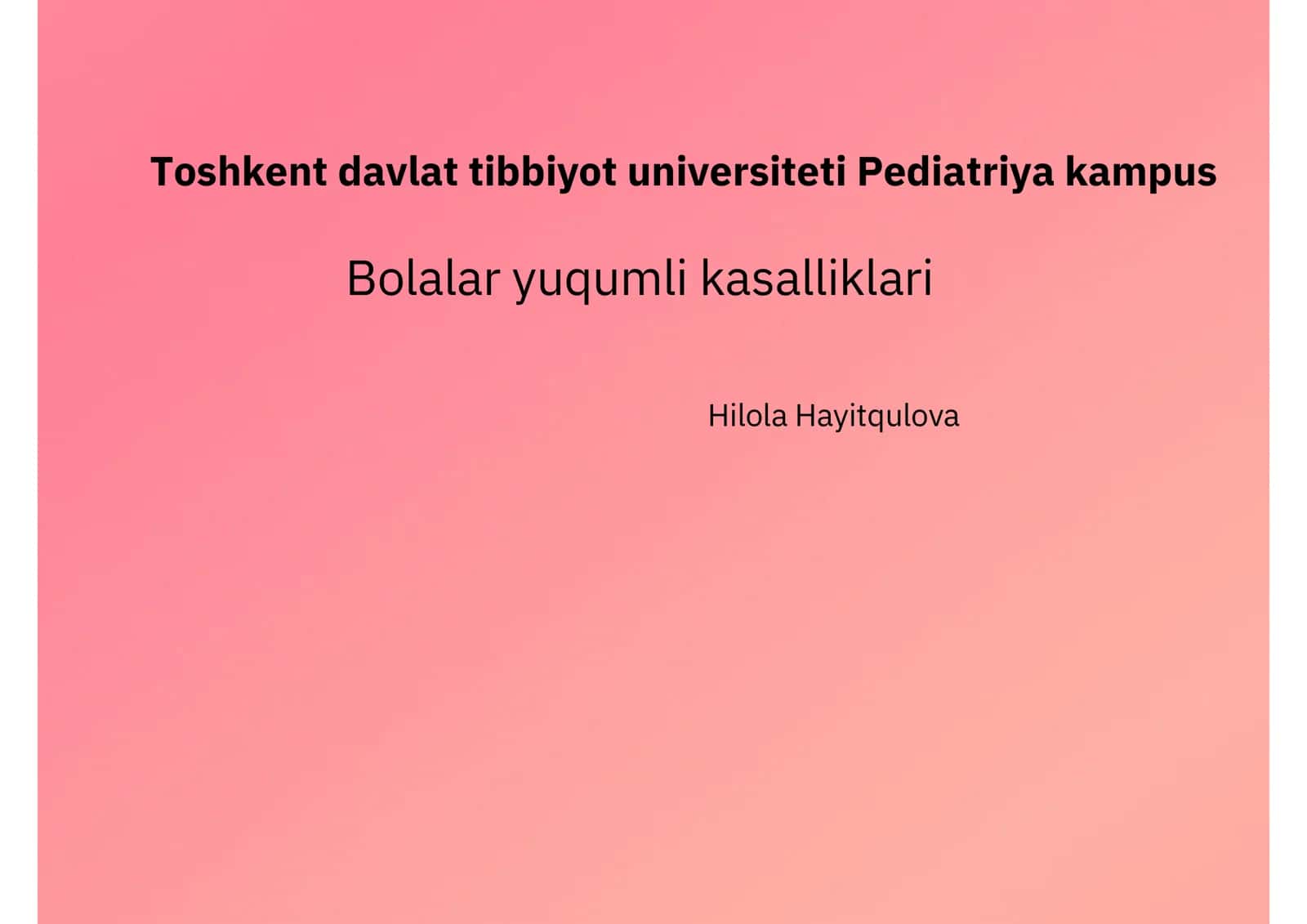 COVID-19 (Coronavirus Disease 2019) 1