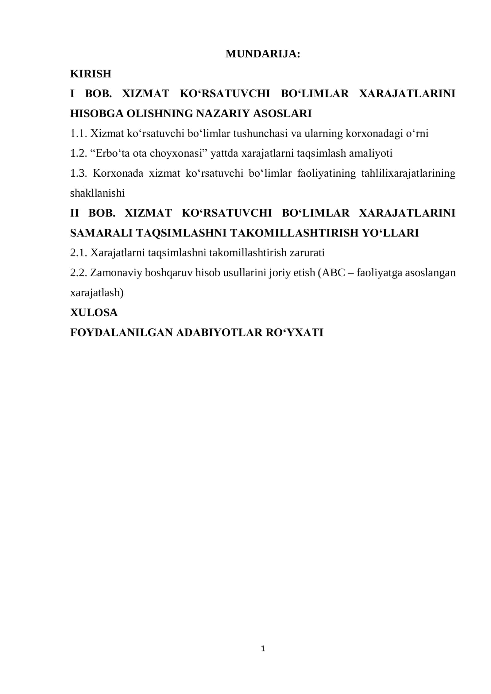 Xizmat ko‘rsatish sohasida faoliyat yurituvchi kichik biznes subyektlari 1